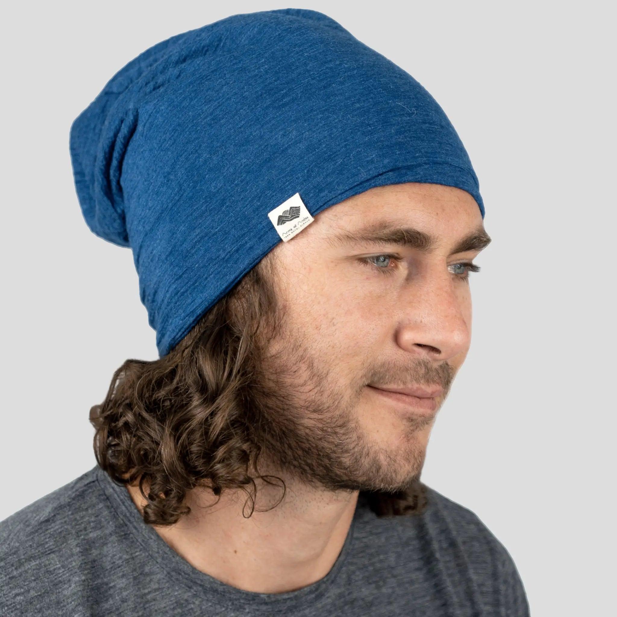 Alpaca Wool Beanie Hat - 160 Ultralight Winter Beanie for Men & Women - Soft & Warm Handmade Knit Cap for Outdoor Activities, Skiing, and Hiking