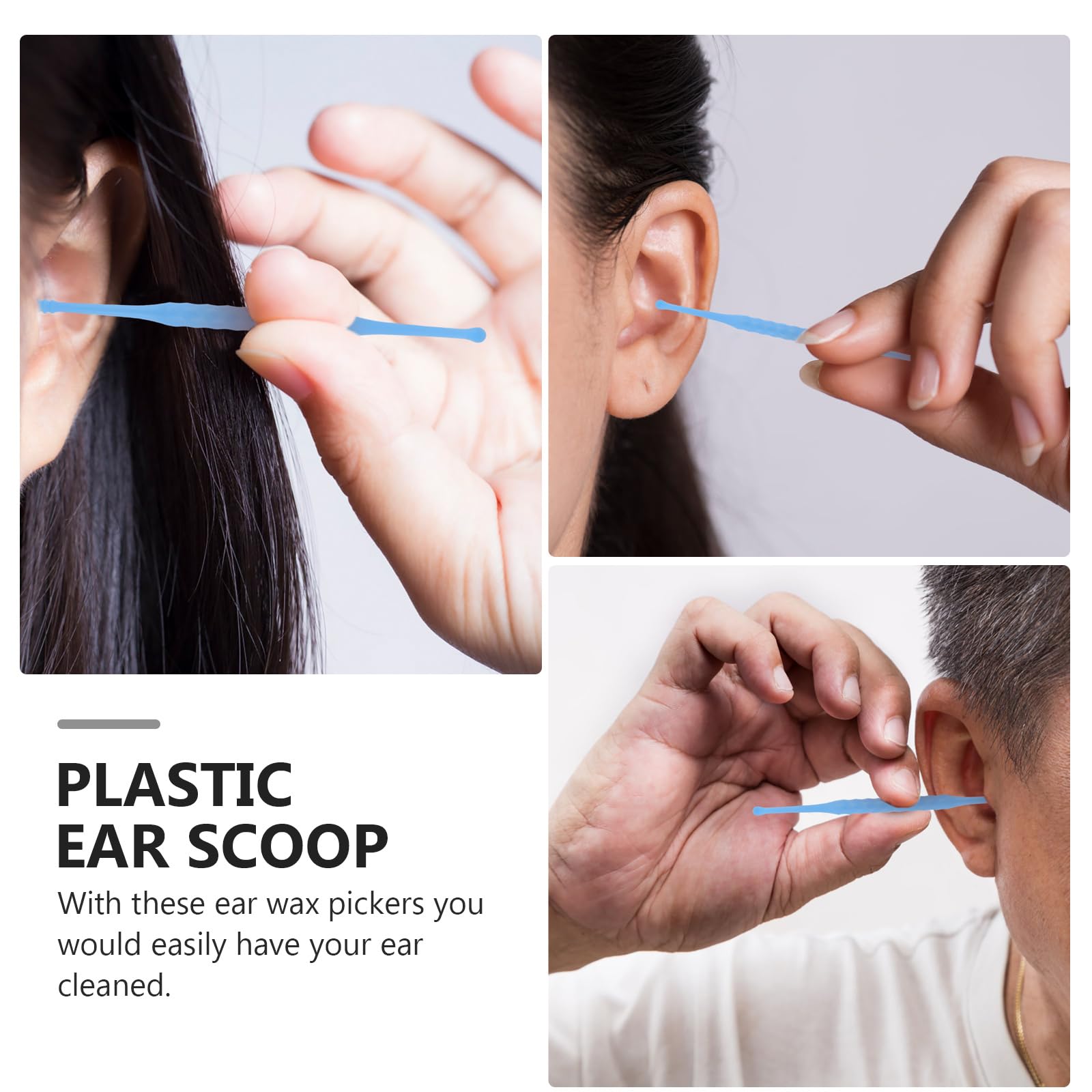 30pcs Disposable Ear Wax Cleaner Tools - Soft Ear Pick, Ear Spoon & Wax Remover Set for Safe Ear Cleaning (Random Colors) - Perfect for Travel, Home & Personal Hygiene Care