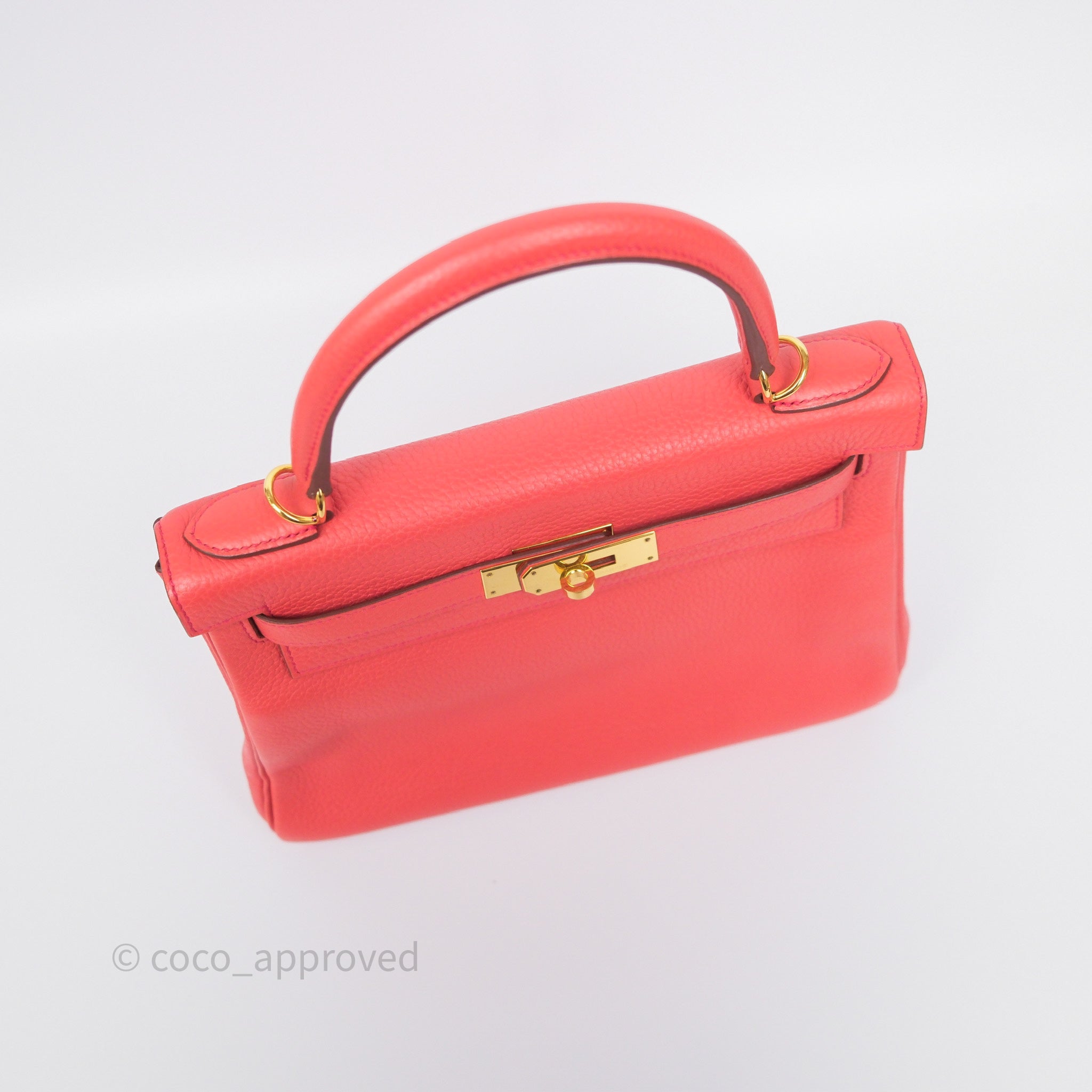 Authentic Hermès Kelly 28 Handbag in Rose Jaipur Togo Leather with Gold Hardware - Luxury Shoulder Bag for Women | Perfect for Work, Travel & Special Occasions