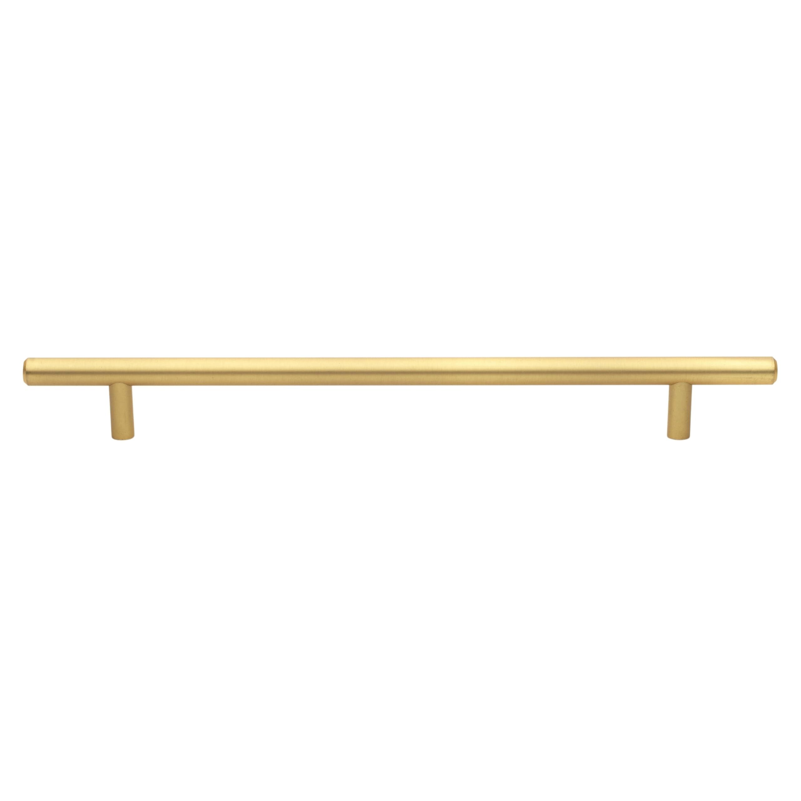 GlideRite 9-inch Satin Gold Cabinet Bar Pulls - Pack of 25 - Solid Brass Cabinet Handles for Kitchen, Bathroom & Furniture - Modern Hardware for Drawers & Cabinets