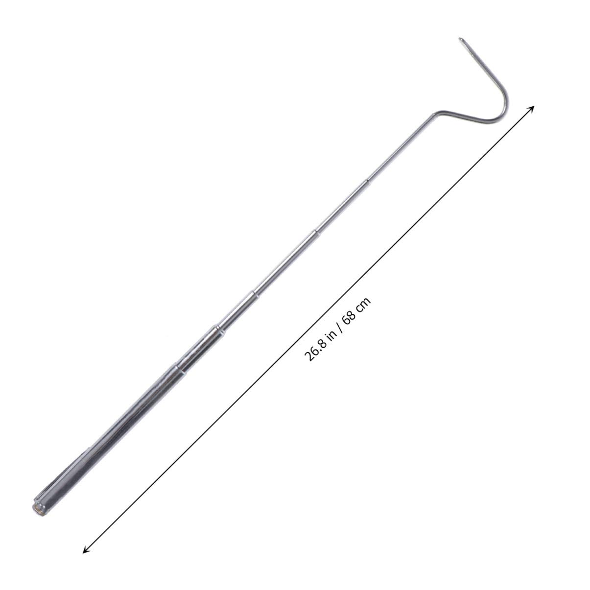 Operitacx Professional Snake Hook - Stainless Steel Reptile Handling Tool for Snakes, Lizards & Exotic Pets - Safe & Durable for Terrarium, Zoo & Field Use