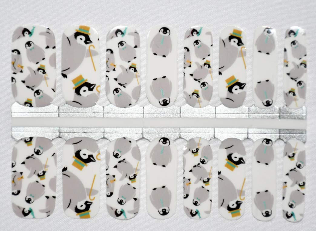 Penguin Nail Polish Wraps - Premium Self-Adhesive Nail Polish Strips for Easy DIY Manicure | Perfect for Parties, Weddings & Everyday Wear