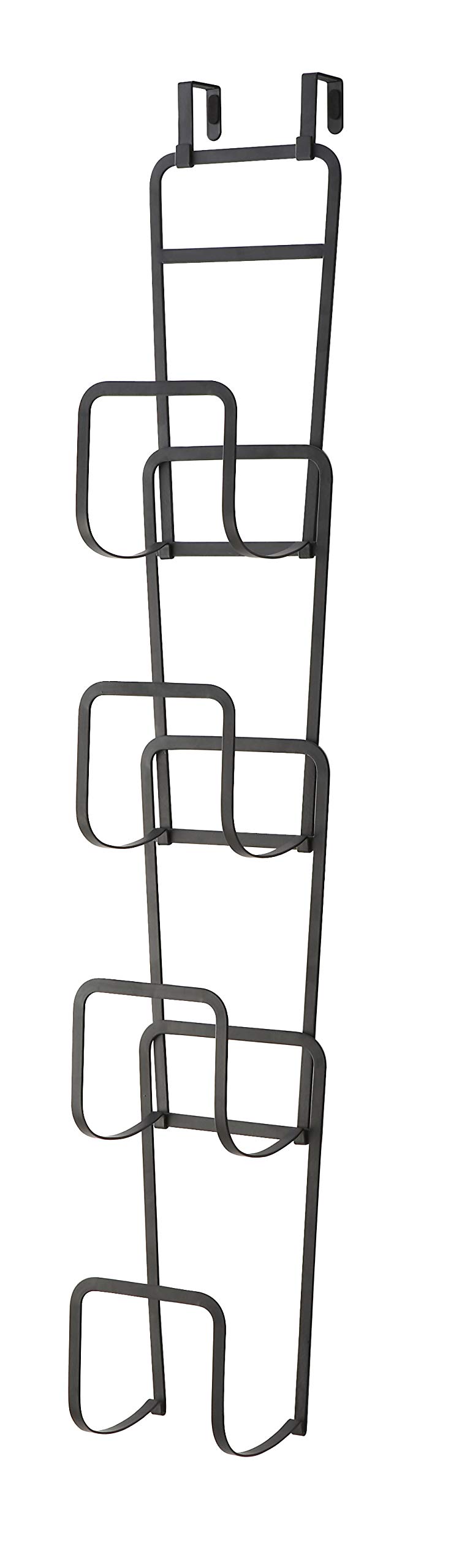 Yamazaki Adjustable Steel Bag Holder - Black | Space-Saving Kitchen Organizer for Trash Bags, Grocery Bags & Recycling Bags