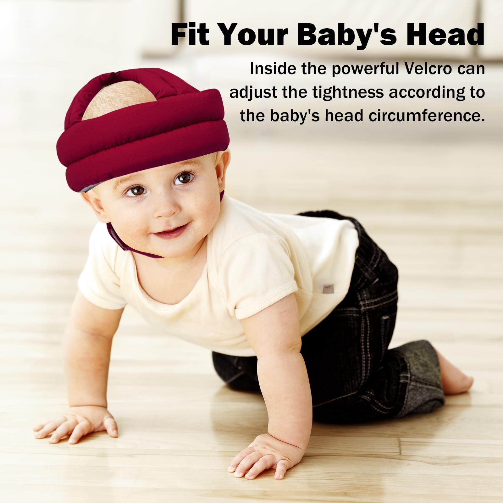 Baby Safety Helmet for Crawling & Walking - Adjustable Infant Head Protector to Prevent Bumps & Injuries | Perfect for Playtime, Learning to Walk & Toddler Exploration