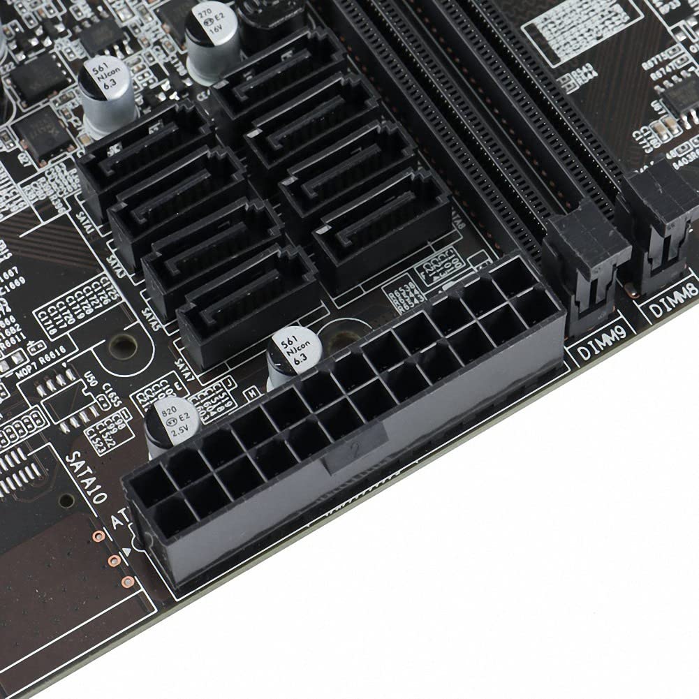 XIDIT 1 Pack X99 Dual-Socket Server Motherboard - LGA2011-3, 8x DDR4 ECC RAM Slots, PCIe x16, SATA 3.0 - Supports Intel Xeon E5 V3/V4 CPUs - Ideal for Data Centers, Workstations & High-Performance Computing