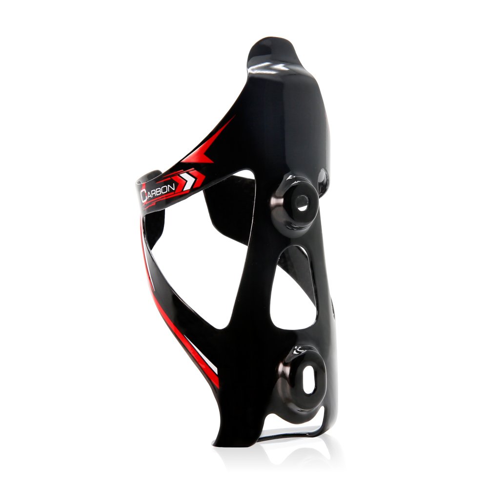 Lightweight Full Carbon Fiber Bicycle Water Bottle Cage Holder - Durable Bike Drink Bottle Mount for Road & Mountain Bikes - Perfect for Cycling, Commuting & Outdoor Sports