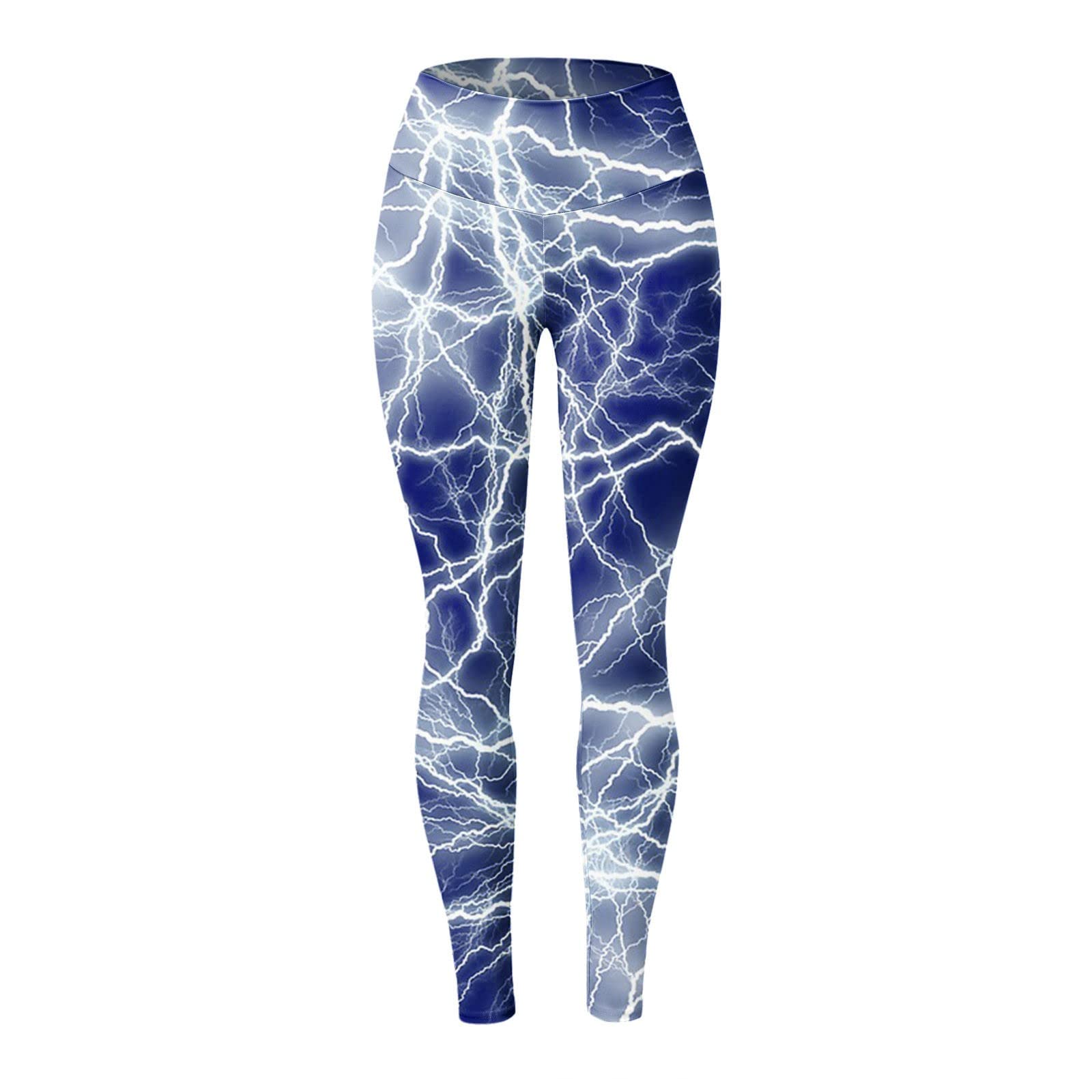 FUNEY High Waisted Workout Leggings for Women - Tummy Control Yoga Pants, Running & Gym Compression Pants with Slimming Print - Perfect for Yoga, Pilates, Running and Everyday Wear