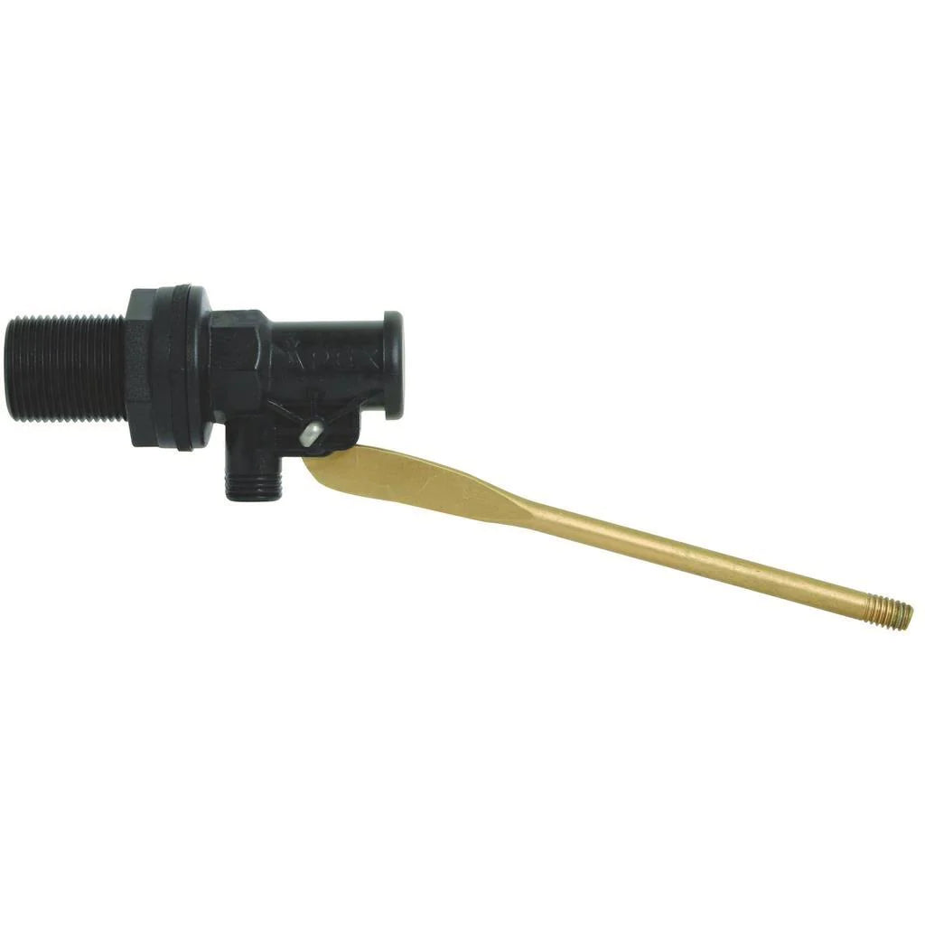Apex Plastic Float Valve with High/Low Removable Seat - Water Level Control for Toilets, Tanks, and Irrigation Systems