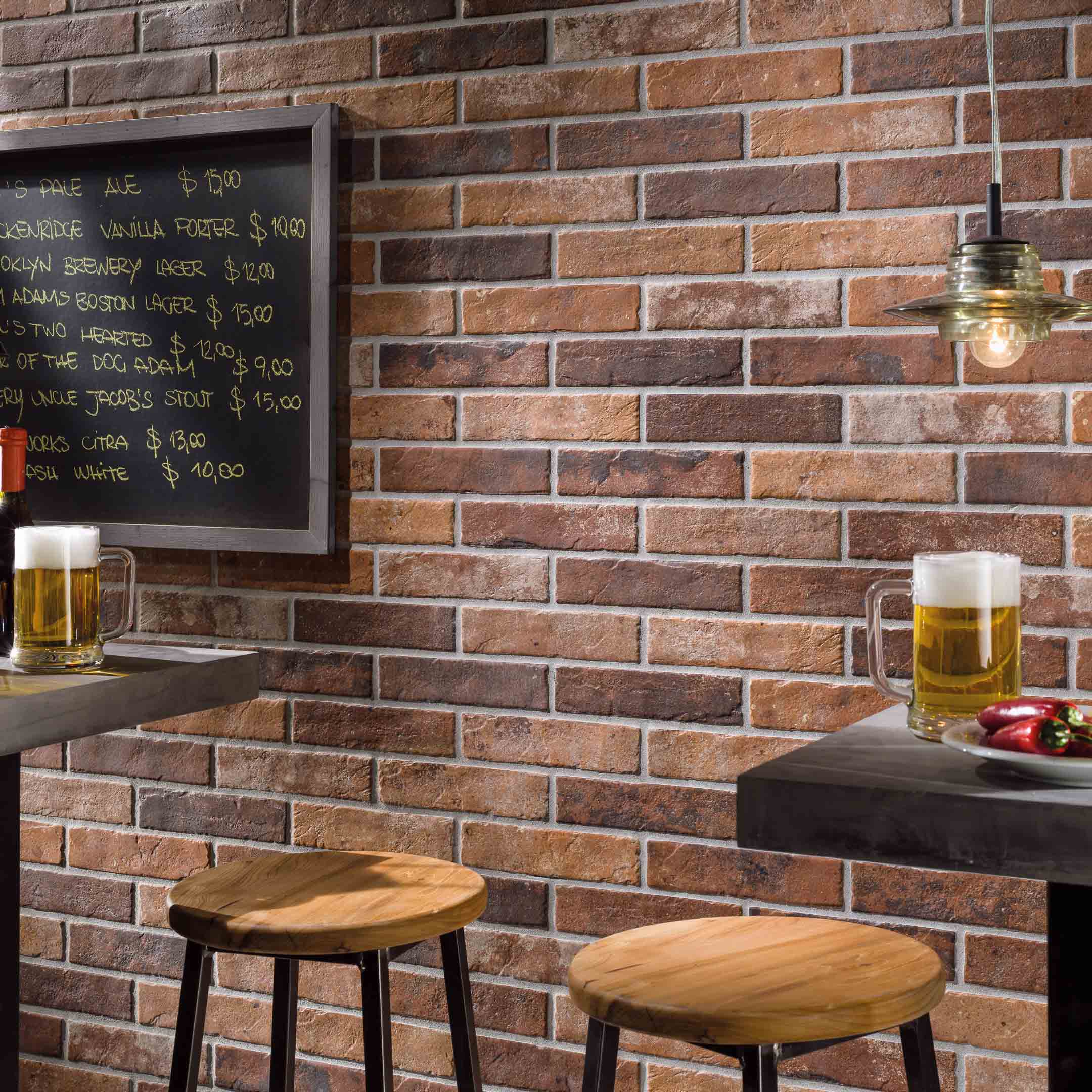 Tribeca Capella Brick Look Subway Tiles - Premium Ceramic Wall & Backsplash Tiles for Kitchen, Bathroom, and Commercial Spaces - Orange County, CA