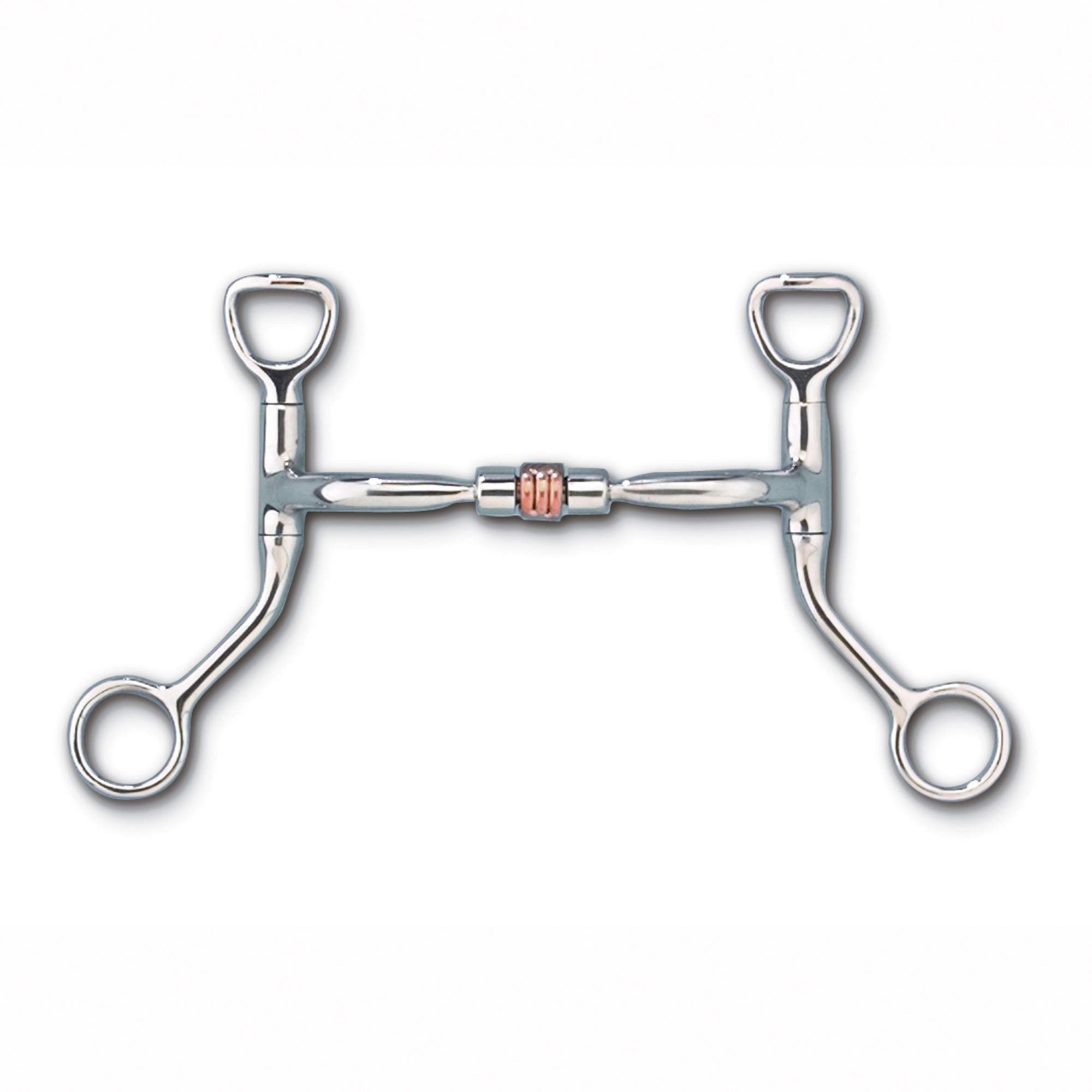 Sweet Iron Comfort Snaffle Bit with Copper Roller - Myler HBT Shank for Horses - Perfect for Dressage, Trail Riding & Training Sessions