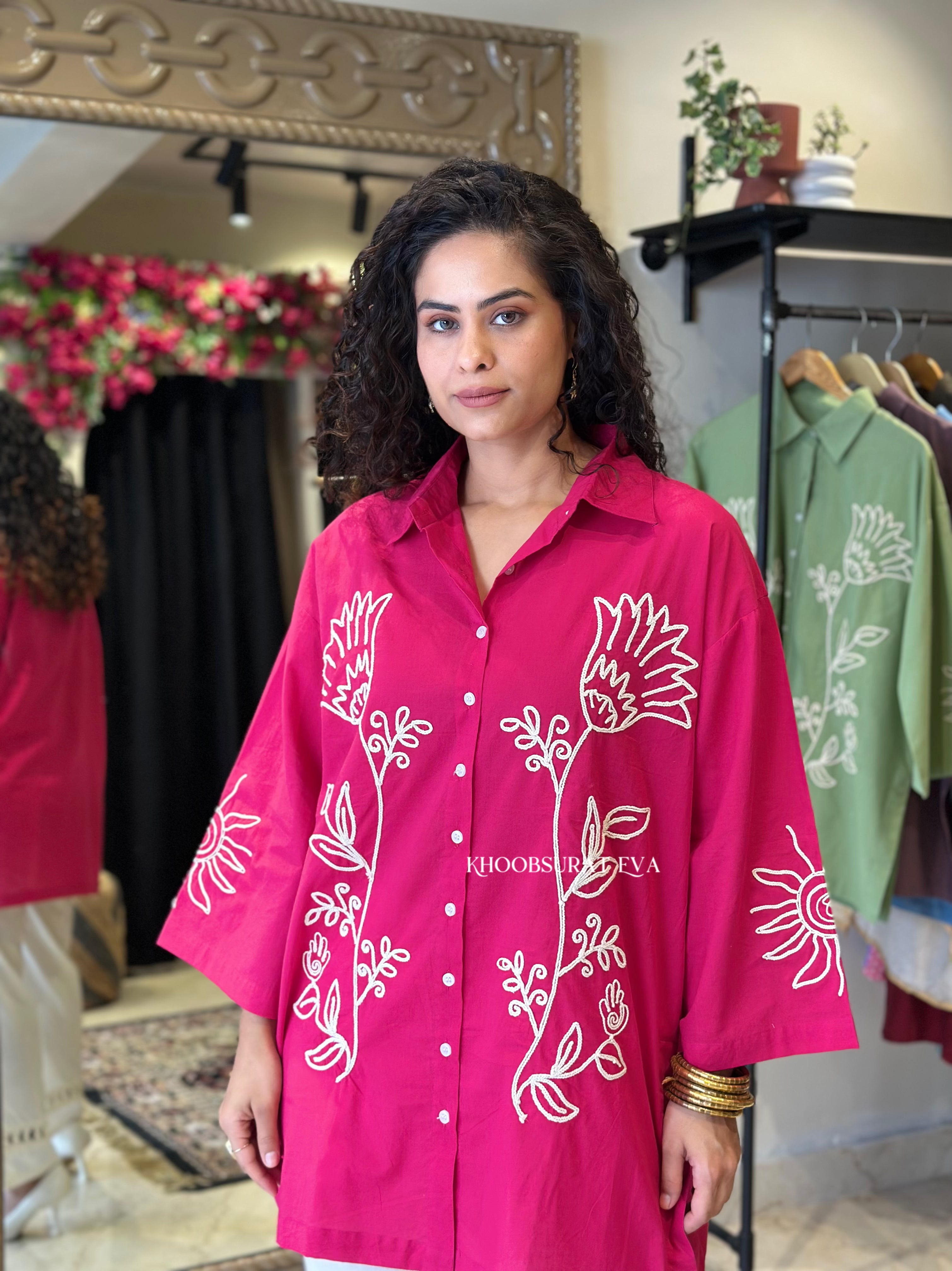Pink Pony Club Shirt Set for Women - Cute Casual Outfit for Summer, Party & Everyday Wear
