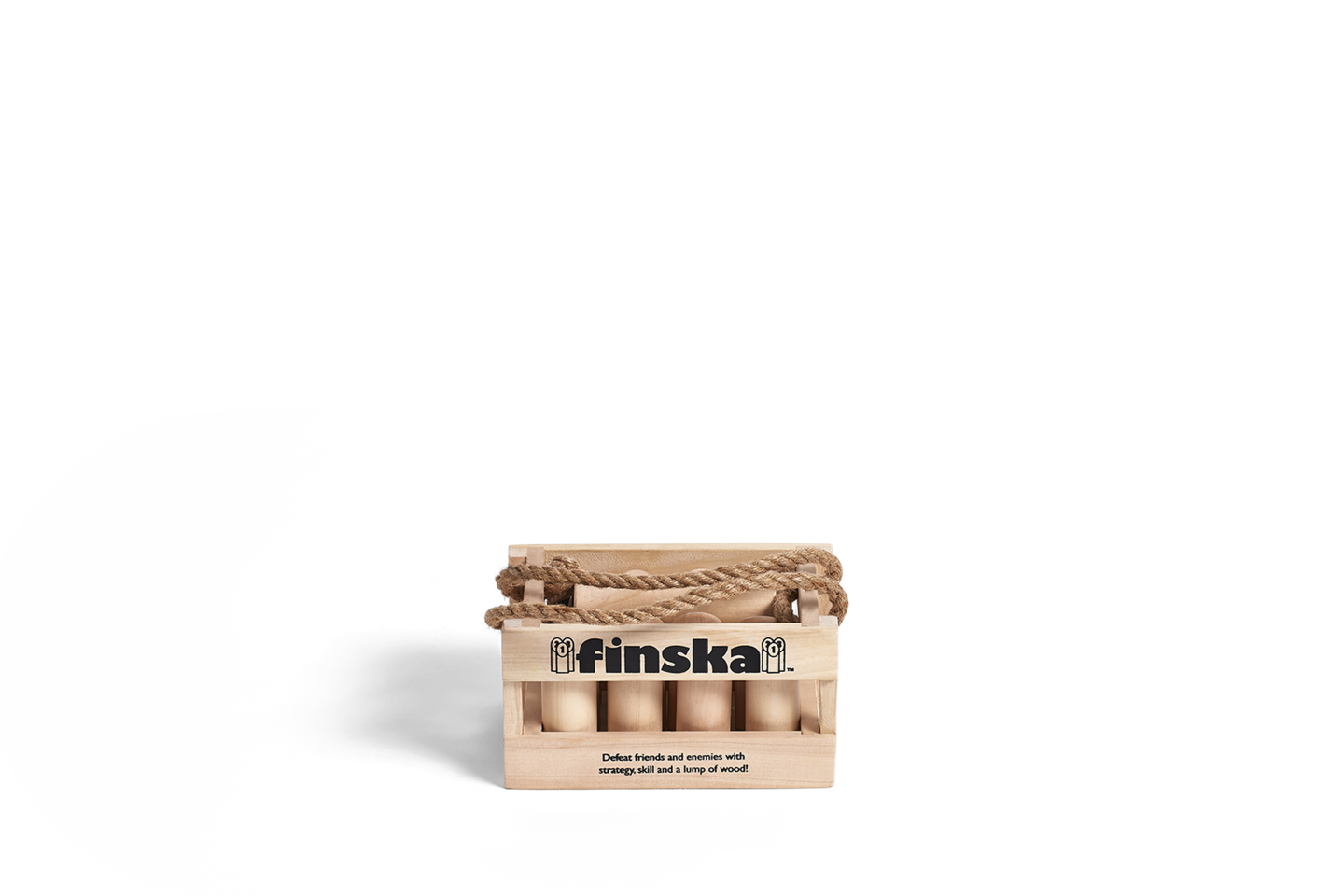 Finska Mini Wooden Indoor Game Set - Fun Outdoor & Backyard Tossing Game for Family, Friends, and Parties - Perfect for Picnics, Camping, and Beach Activities