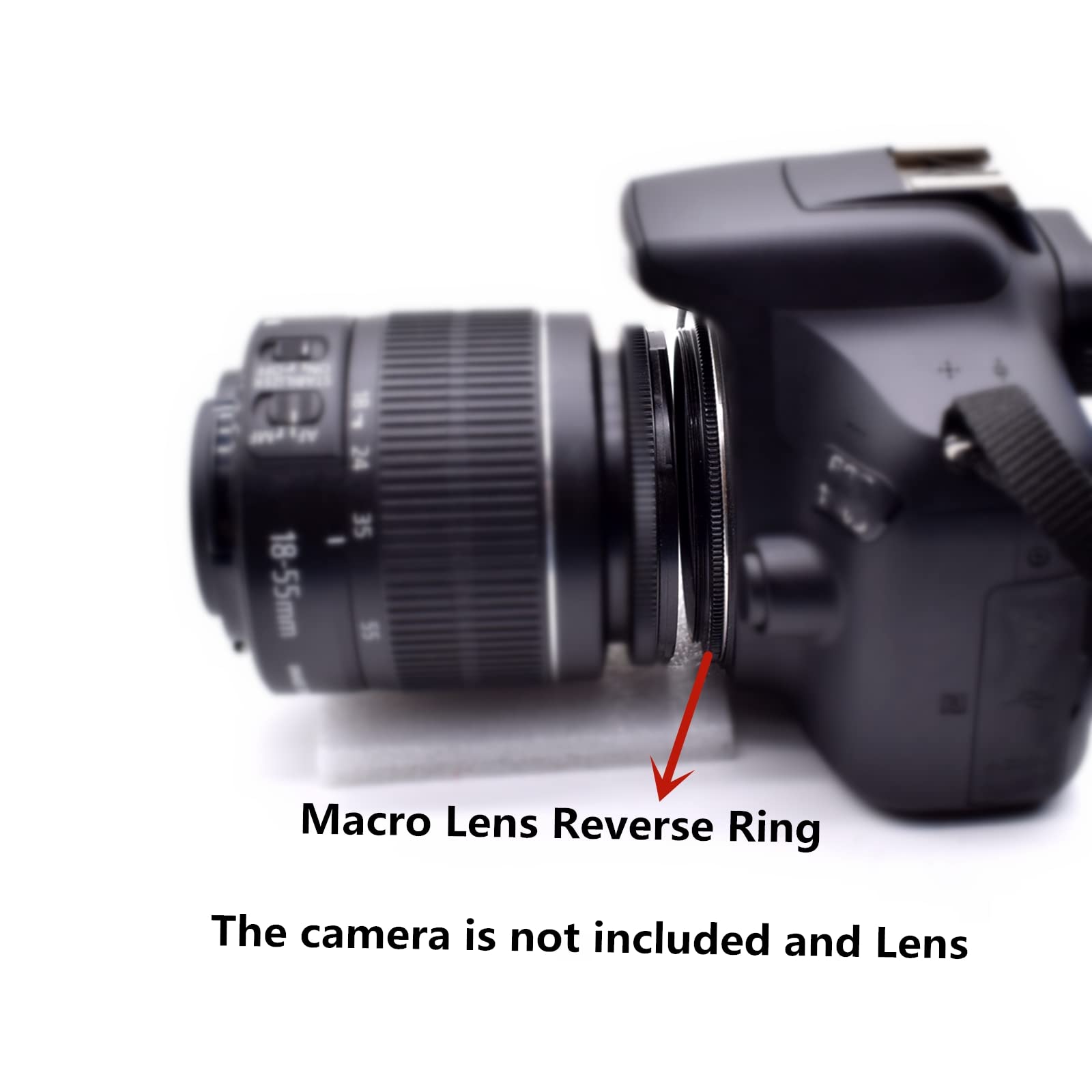 58mm Retro Macro Adapter Ring for Canon EOS DSLR Cameras - Compatible with T6s (760D), T7i, T6, SL1(100D), XS(1000D), 60D,70D,77D,80D,10D,20D,30D,40D,50D - Perfect for Vintage Lens Photography & Close-Up Shots