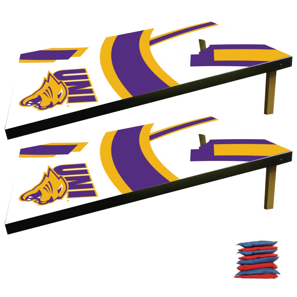 University of Northern Iowa Cornhole Bag Toss Game Set - Premium Outdoor Lawn Games for Tailgating, Backyard Parties & College Events - UNI Team Spirit Gift for Students & Alumni