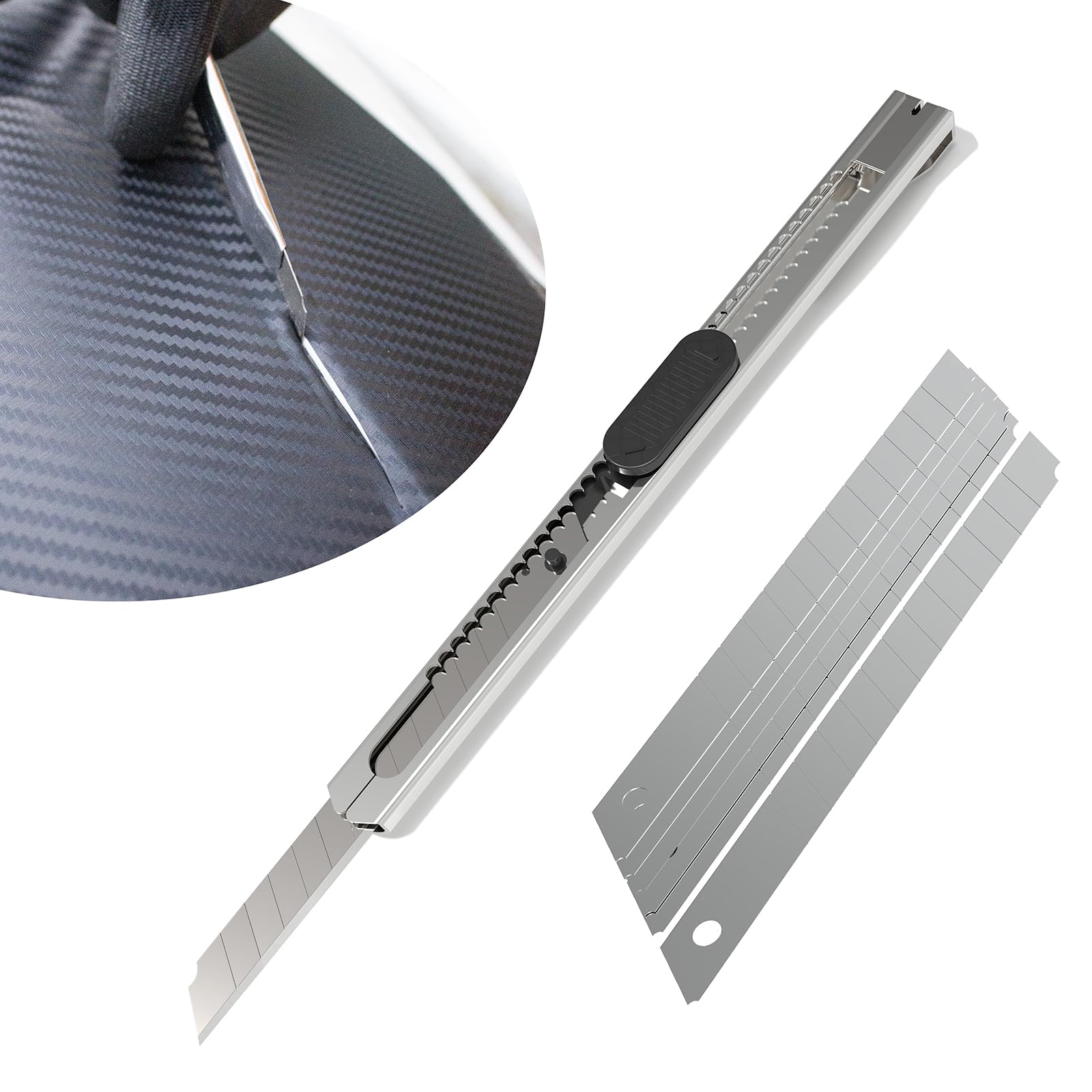 **Spanno Vinyl Wrap Tool Kit - 10-Piece Professional Vinyl Wrap & Window Tint Kit with Felt Squeegee, Micro Squeegees, Corner Squeegee & Utility Knives for Car Wrapping, DIY Projects & Auto Detailing**    *(Use Cases: Perfect for car vinyl wrapping, window tinting, decal application, and DIY auto detailing projects.)*