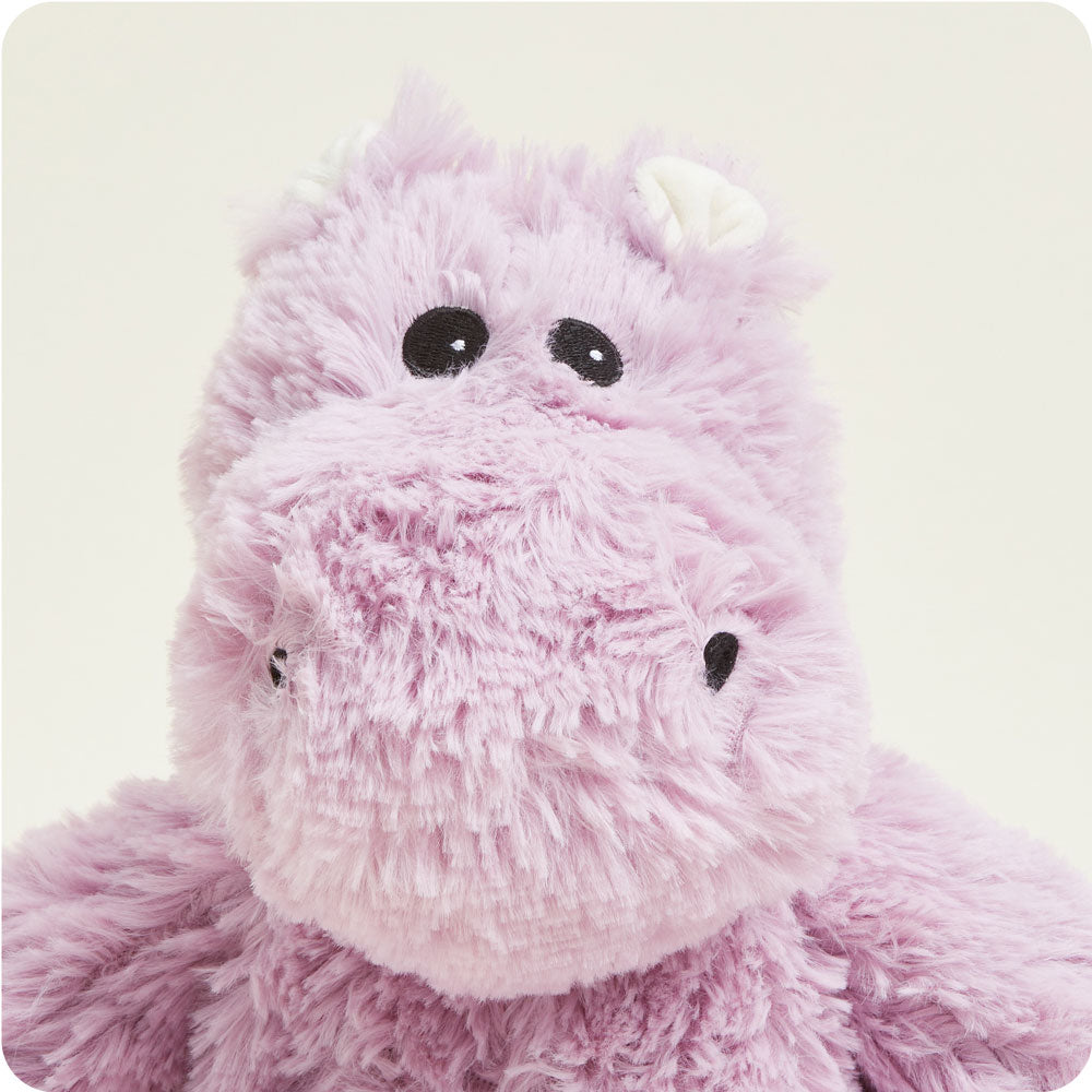 Weighted Heated Stuffed Animal Hippo - Warmies Plush Toy for Kids & Adults | Perfect for Stress Relief, Anxiety Comfort & Cozy Warmth at Home or Office