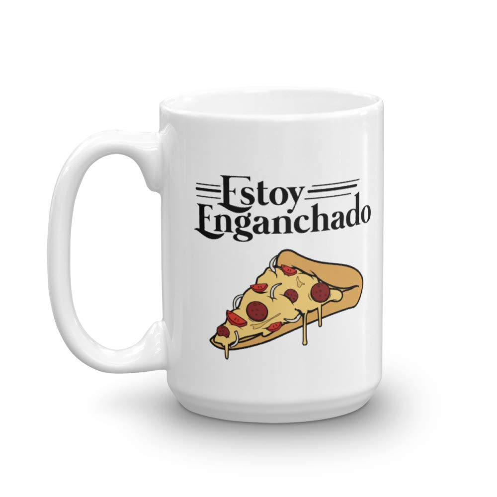 Mexican Style Pizza Coffee Mug - 15oz Ceramic Cup for Spanish Speaking Hispanic Men & Women - Perfect for Coffee, Tea & Hot Drinks at Home or Office
