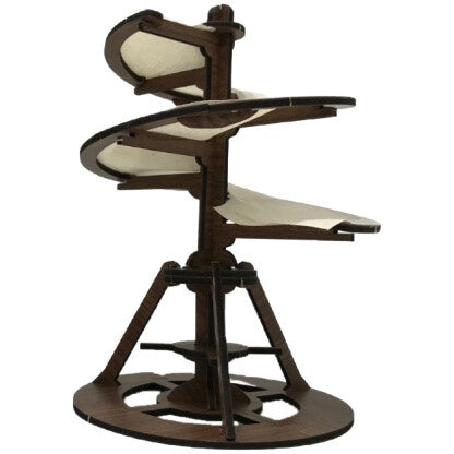 Da Vinci Aerial Screw Miniature - Leonardo's Flying Machine Model Kit - DIY Wooden Helicopter for STEM Education & Home Decor