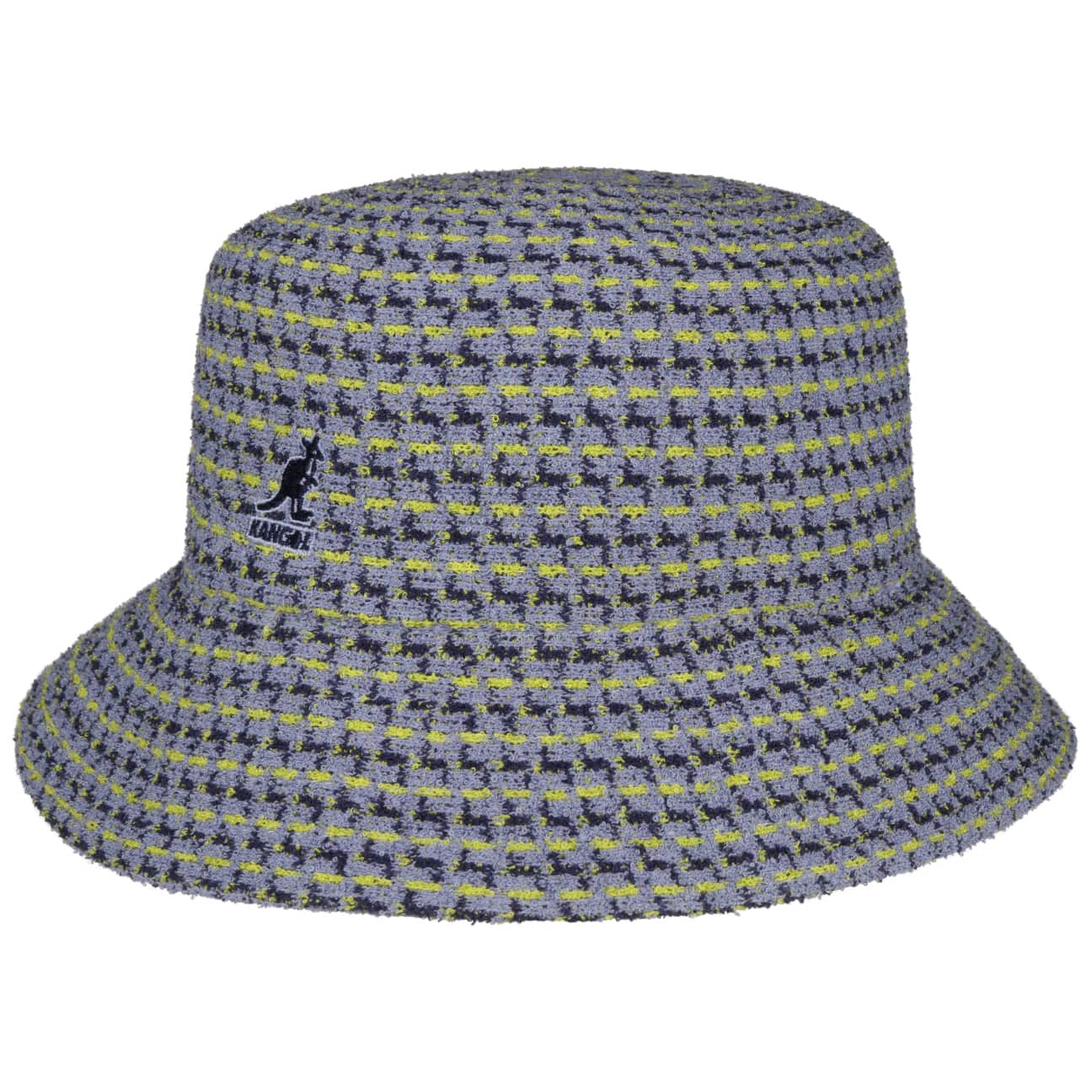 Kangol Maze Jacquard Bucket Cloth Hat - Stylish Summer Sun Hat for Women & Men - Perfect for Beach, Outdoor Activities and Fashion Accessories