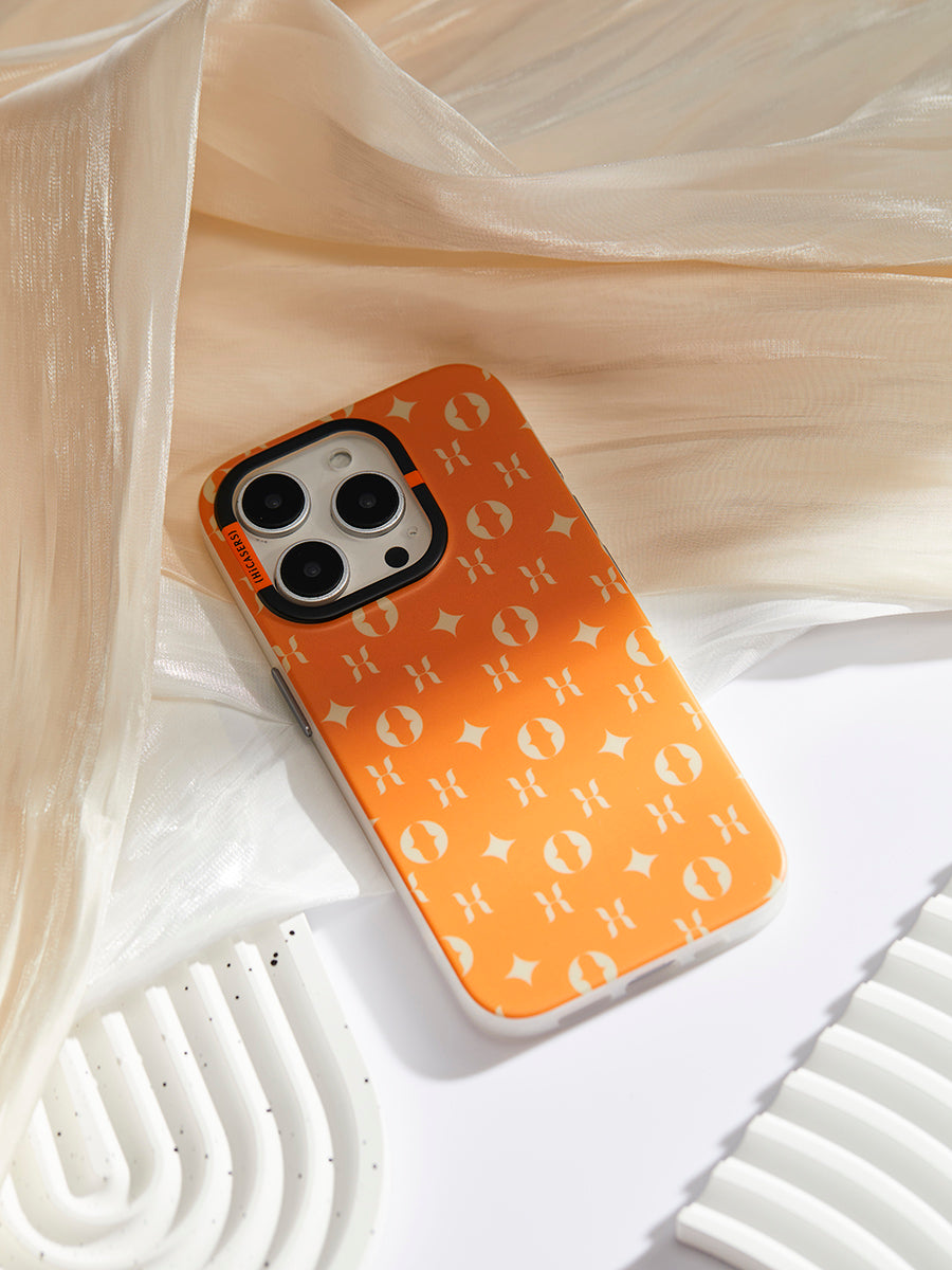 Custom Orange Logo Phone Case - Personalized Protective Cover for iPhone & Samsung - Perfect for Branding, Promotions & Gifts