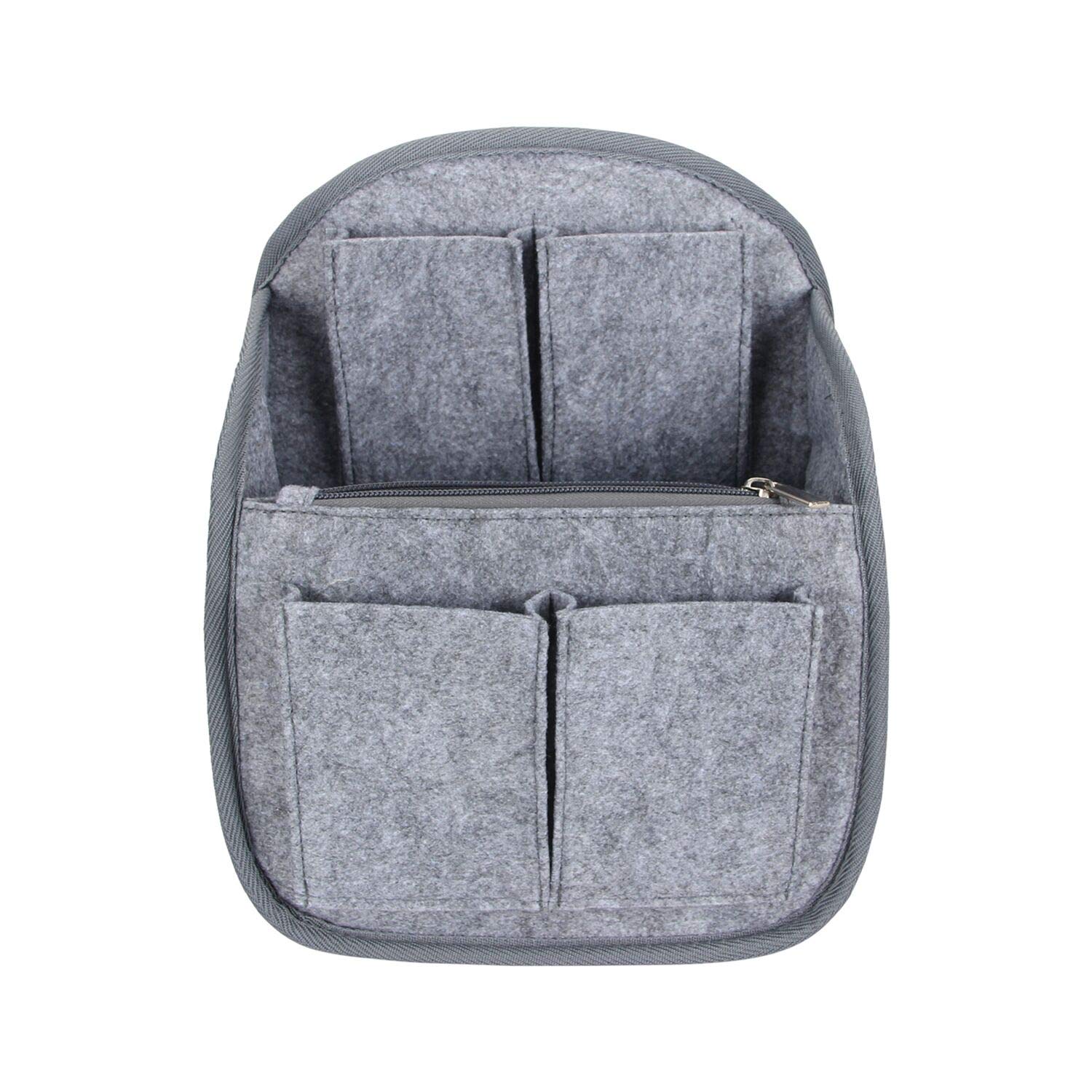 Luxja Backpack Organizer Insert - Felt Travel Organizer for Laptop, Tablet & Essentials | Perfect for Work, School & Travel Accessories Storage