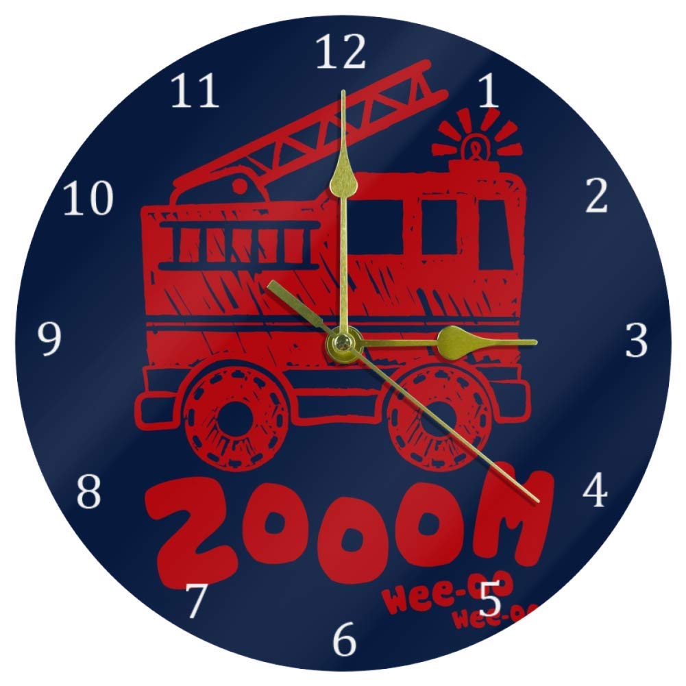 Luoweisi 9.85 Inch Silent Non-Ticking Wall Clock - Acrylic Car-Themed Home Decor for Bedroom, Living Room & Office | Auto Enthusiast Gift