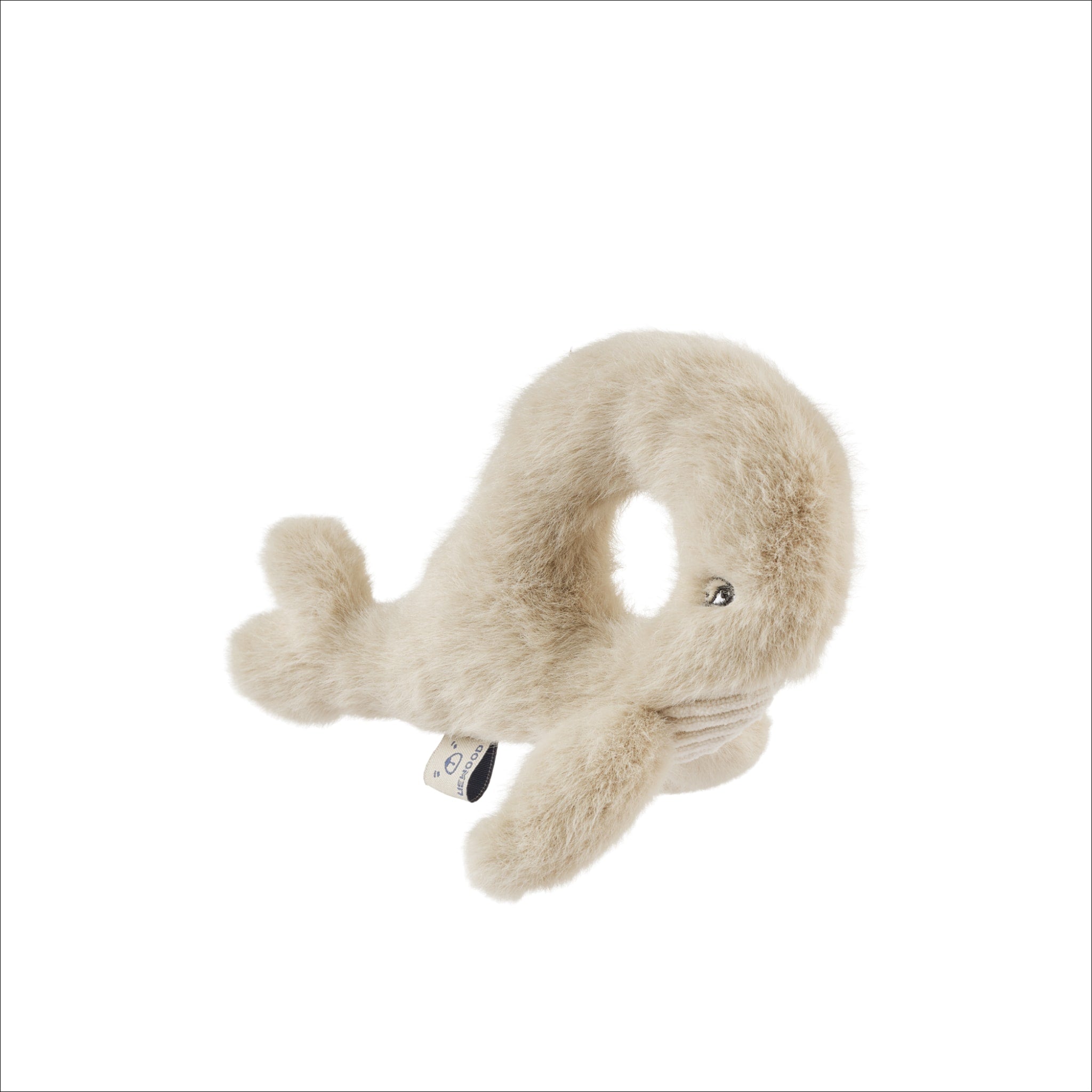 LIEWOOD Romain Whale Rattle Toy - Soft Teether & Baby Shaker for Newborns & Infants - Perfect for Sensory Play, Early Learning & Soothing Fussy Babies (Mist Color)