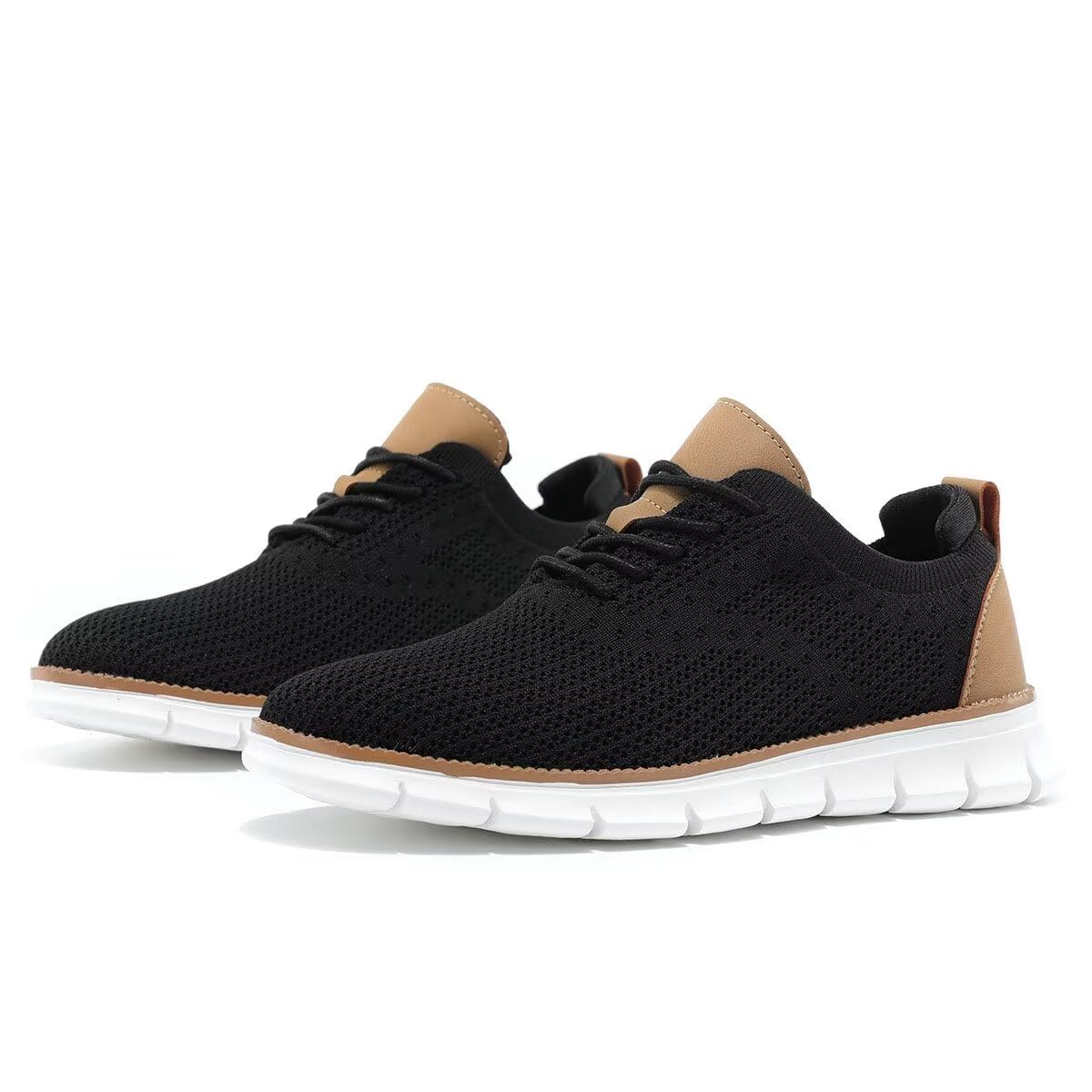 Men's Lightweight Oxford Lace-Up Dress Shoes - Comfortable Casual Walking Shoes & Fashion Sneakers for Work, Travel & Everyday Wear