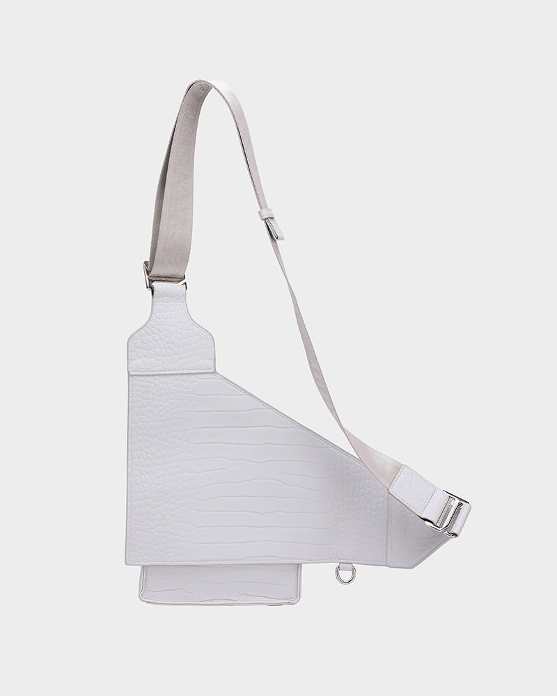Blast Off Sling Bag - White Crossbody Shoulder Bag for Men & Women | Perfect for Travel, Hiking, Gym & Everyday Use