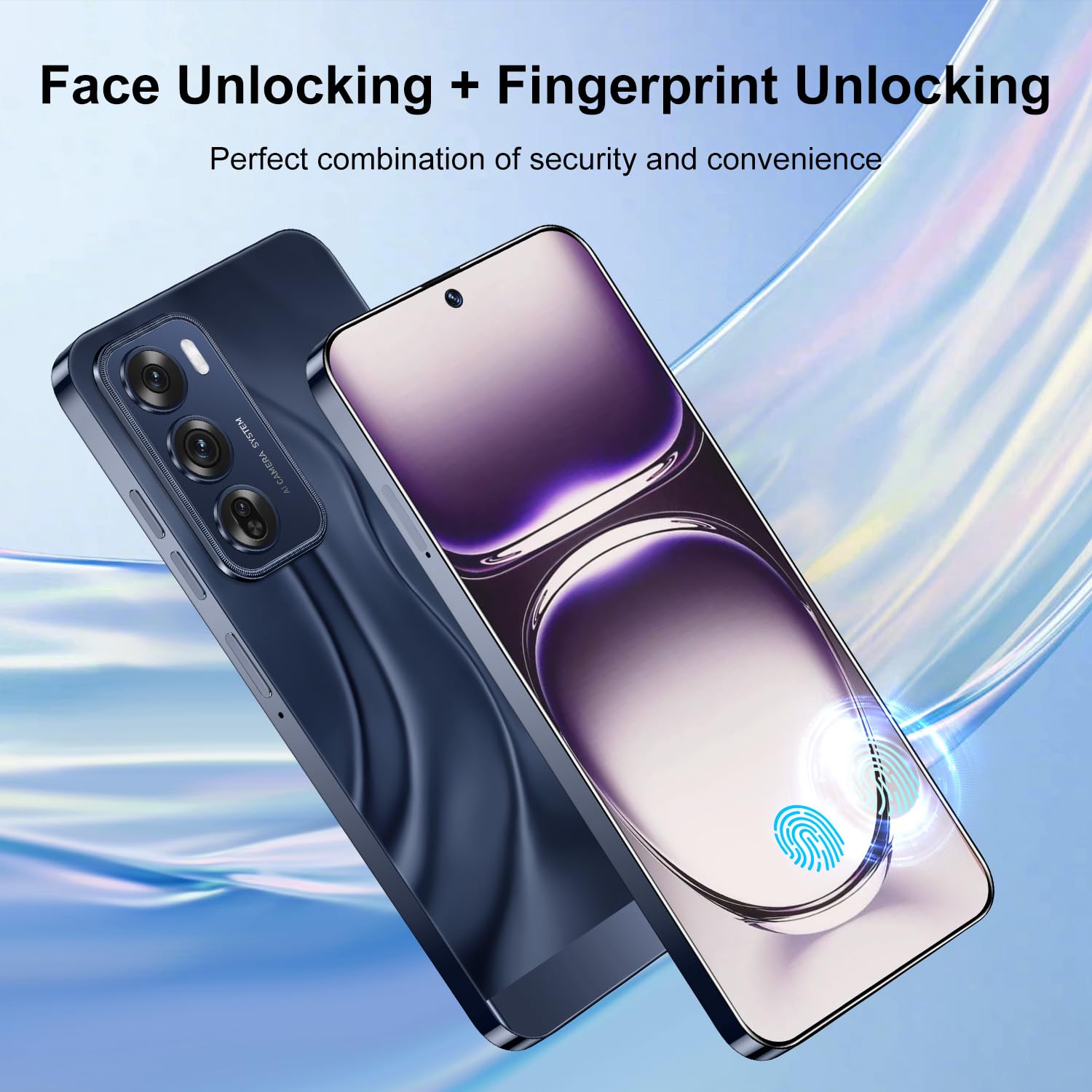 Unlocked Android Smartphone Reno 12 Pro - 8GB RAM 256GB Storage, 50MP+24MP Dual Camera, 6800mAh Long Battery Life, 6.8