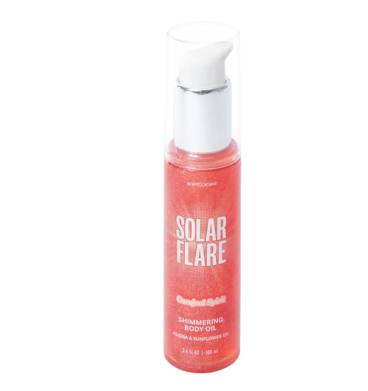 Solar Flare Shimmering Body Oil & Fragrance Mist 3.4oz - Glow Enhancing Moisturizer with Carnival Spirit Scent | Perfect for Summer Festivals, Beach Days & Night Out