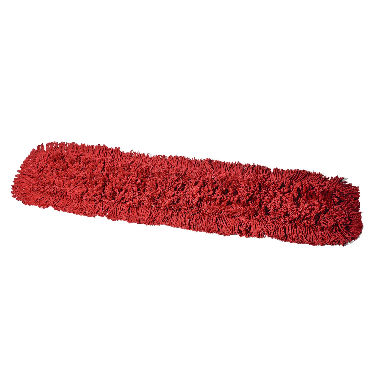 36 Inch Red Dust Mop with Wood Handle & 2 Refills - Heavy Duty Floor Cleaning Kit for Hardwood, Tile & Laminate Floors - Home & Commercial Use