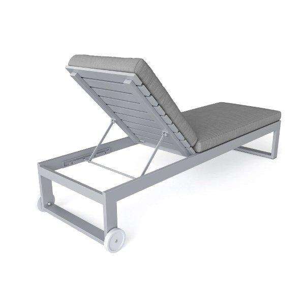 Premium Lucca Sun Lounger - Adjustable Outdoor Chaise Lounge with Cushion - Perfect for Poolside, Beach, Patio & Backyard Relaxation