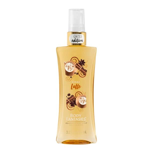 Body Fantasies Chai Latte Perfume Body Spray for Women - 3.2 oz | Long-Lasting Fragrance | Perfect for Daily Wear, Office & Date Nights