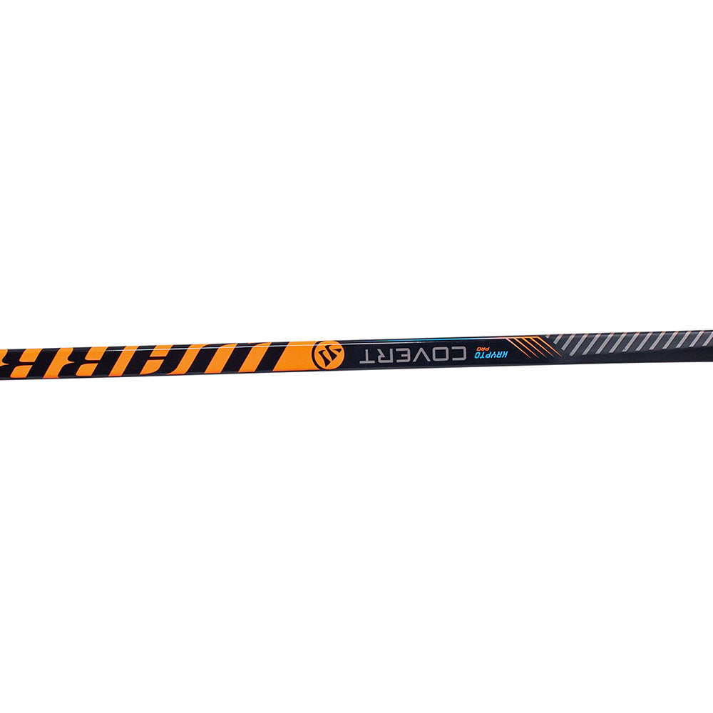 Warrior Covert Krypto Pro 2022 Intermediate Ice Hockey Stick - Lightweight Carbon Fiber Hockey Stick for Youth & Adult Players - Perfect for Ice Rink Games, Training & Competitive Play