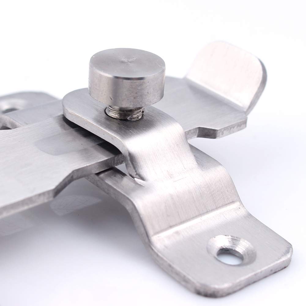 Stainless Steel Barn Door Latch Sliding Lock - Heavy Duty Hasp Lock for Barn Doors, Windows, Cabinets, Garage & Shed Gates | Secure Flip Latch with Safety Barrel Bolt | Perfect for Home Security, Farm Use & Outdoor Storage Protection