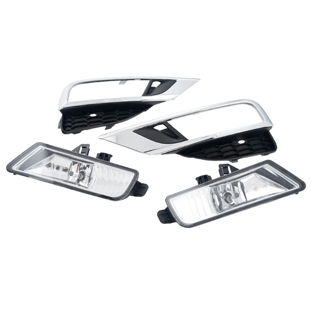 2015-2016 Honda CR-V Chrome Fog Lights Kit - Left & Right Side Replacement Assembly Set | Perfect for Night Driving & Off-Road Adventures