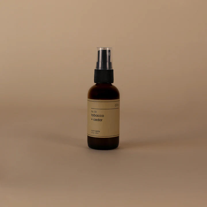 Premium No. 03 Tobacco & Cedar Room Spray - Long Lasting Air Freshener for Home, Office & Car | Aromatherapy & Relaxation