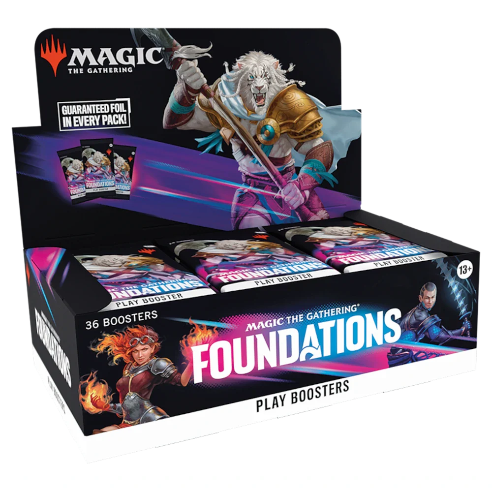 Magic the Gathering Foundations Play Booster Box - 36 Packs for MTG Card Game Collectors & Players | Perfect for Drafting, Deck Building & Game Nights