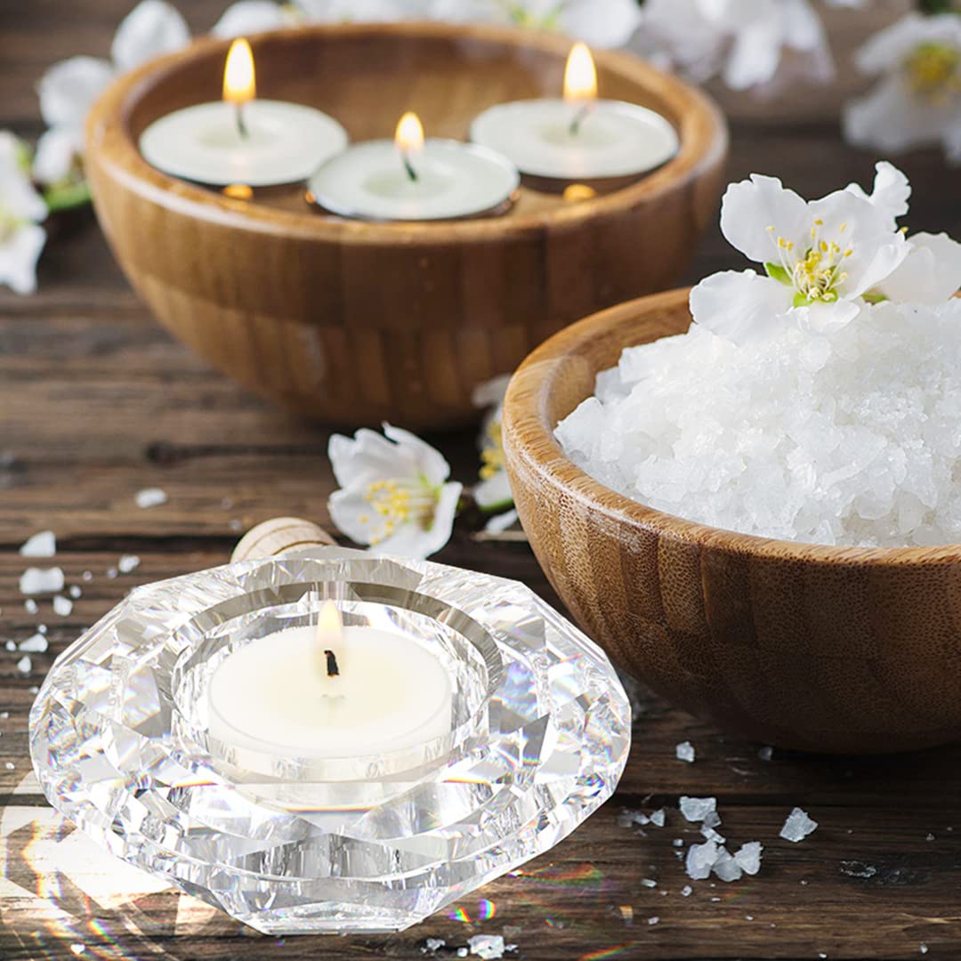 Zayookey Silicone Resin Molds for Candle Holders, Jewelry Trays & DIY Crafts - Crystal Diamond Epoxy Molds for Tealight Holders, Home Table Decor - Perfect for Wedding Centerpieces, Holiday Decorations & DIY Resin Art Projects