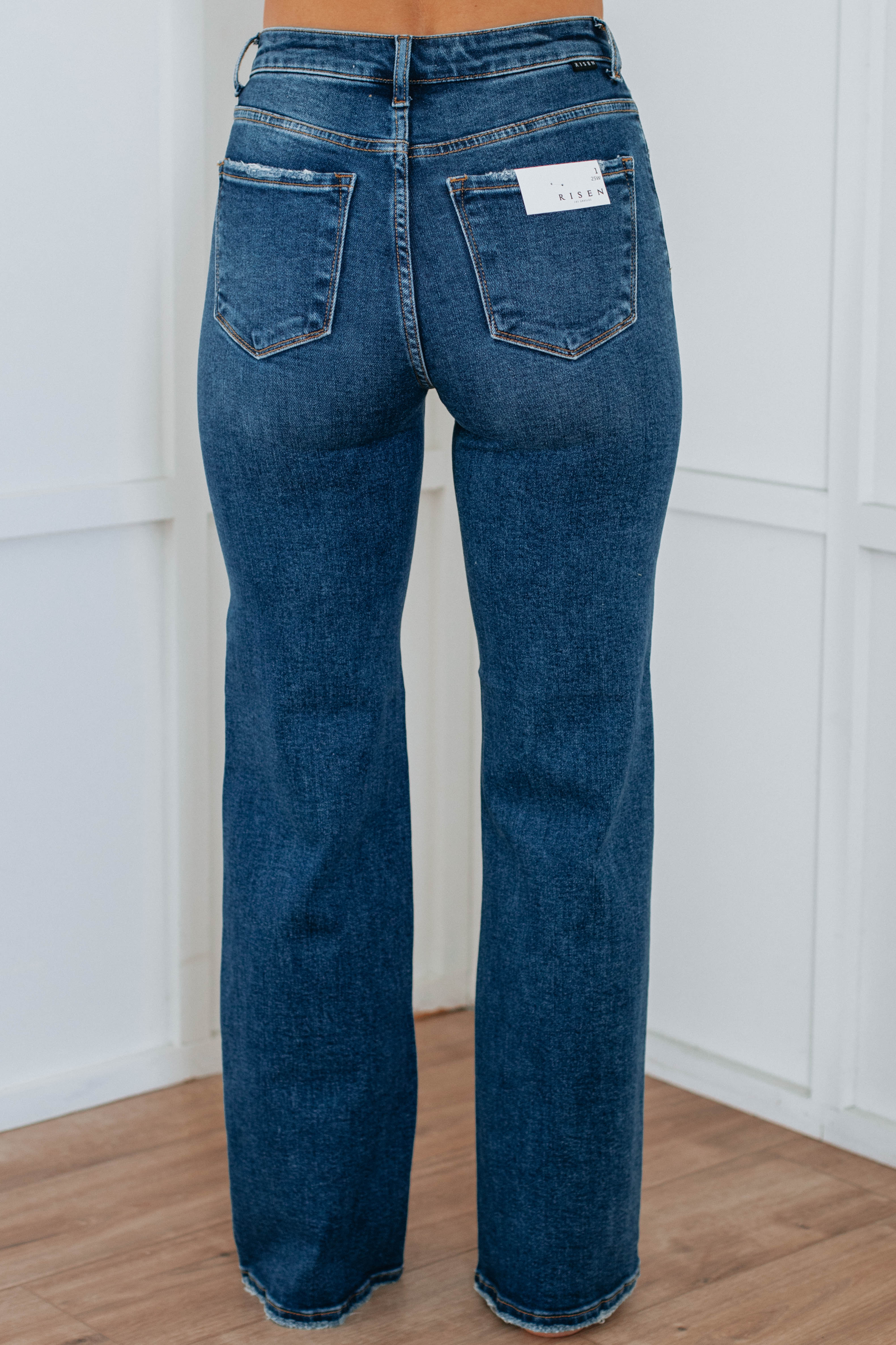 Jenea Risen Jeans for Women - Dark Wash Denim Pants, High Waist Slim Fit Stretch Skinny Jeans | Perfect for Casual Wear, Office Outfits & Night Out