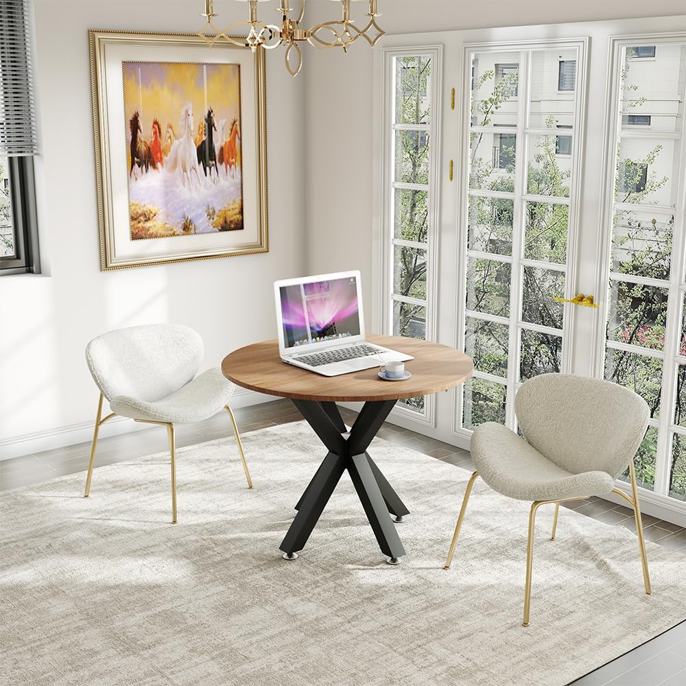 Heavy Duty 28 Inch Metal Table Base for Coffee & Dining Tables - Sturdy Desk Legs for Glass, Marble, Wood Table Tops - Perfect for Home, Kitchen & Office Furniture (Black) | Modern Living Room, Restaurant & Workspace Decor