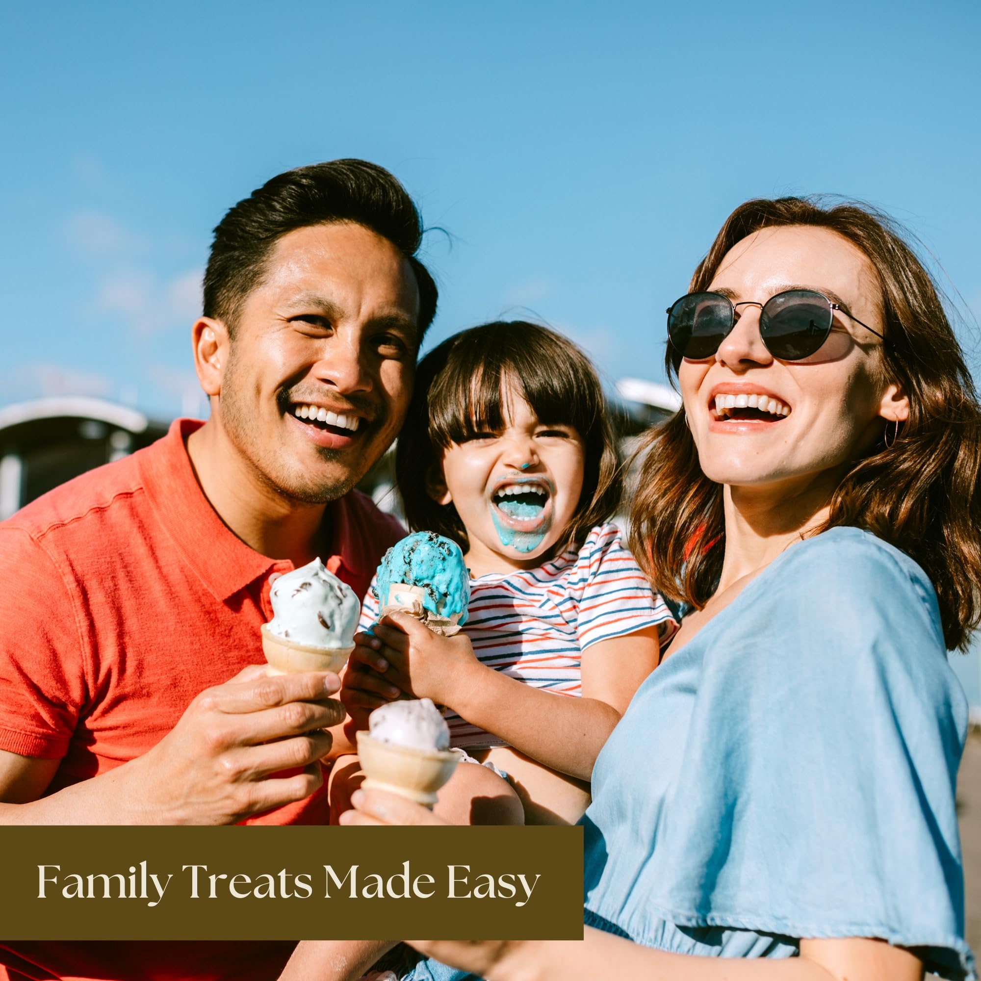 2 Qt Electric Ice Cream Maker Machine for Home - Soft Serve, Gelato, Sorbet & Frozen Yogurt Maker - Perfect for Family Gatherings, Parties & DIY Desserts - Great Kitchen Appliance Gift