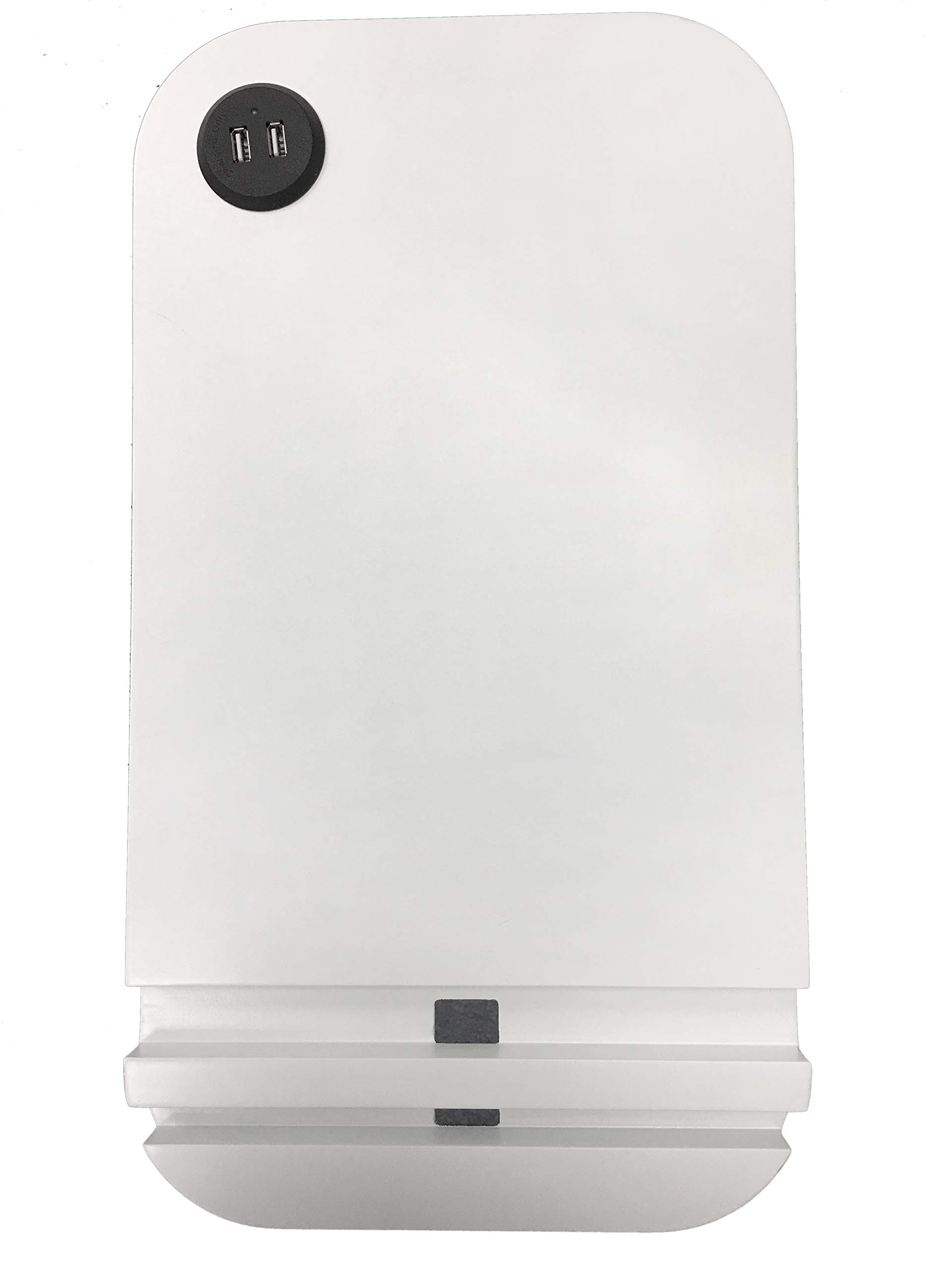 SeeTable - Multi-Purpose Side Table with Device Stand | 2 UL Certified USB Charging Ports & Cord Management | 18