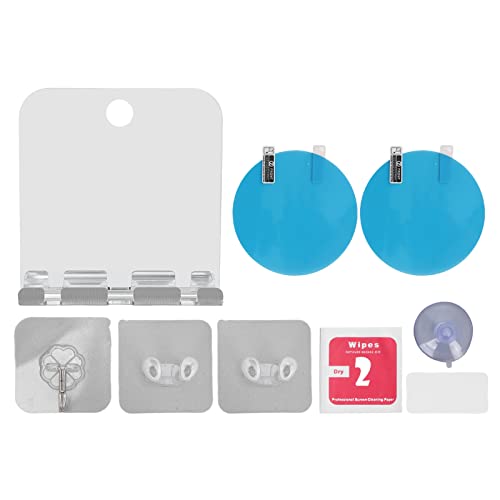 Fogless Bathroom Mirror - Large Anti-Fog Shower Mirror with Suction Cups for Home & Travel - Perfect for Shaving, Makeup & Grooming in Steamy Bathrooms