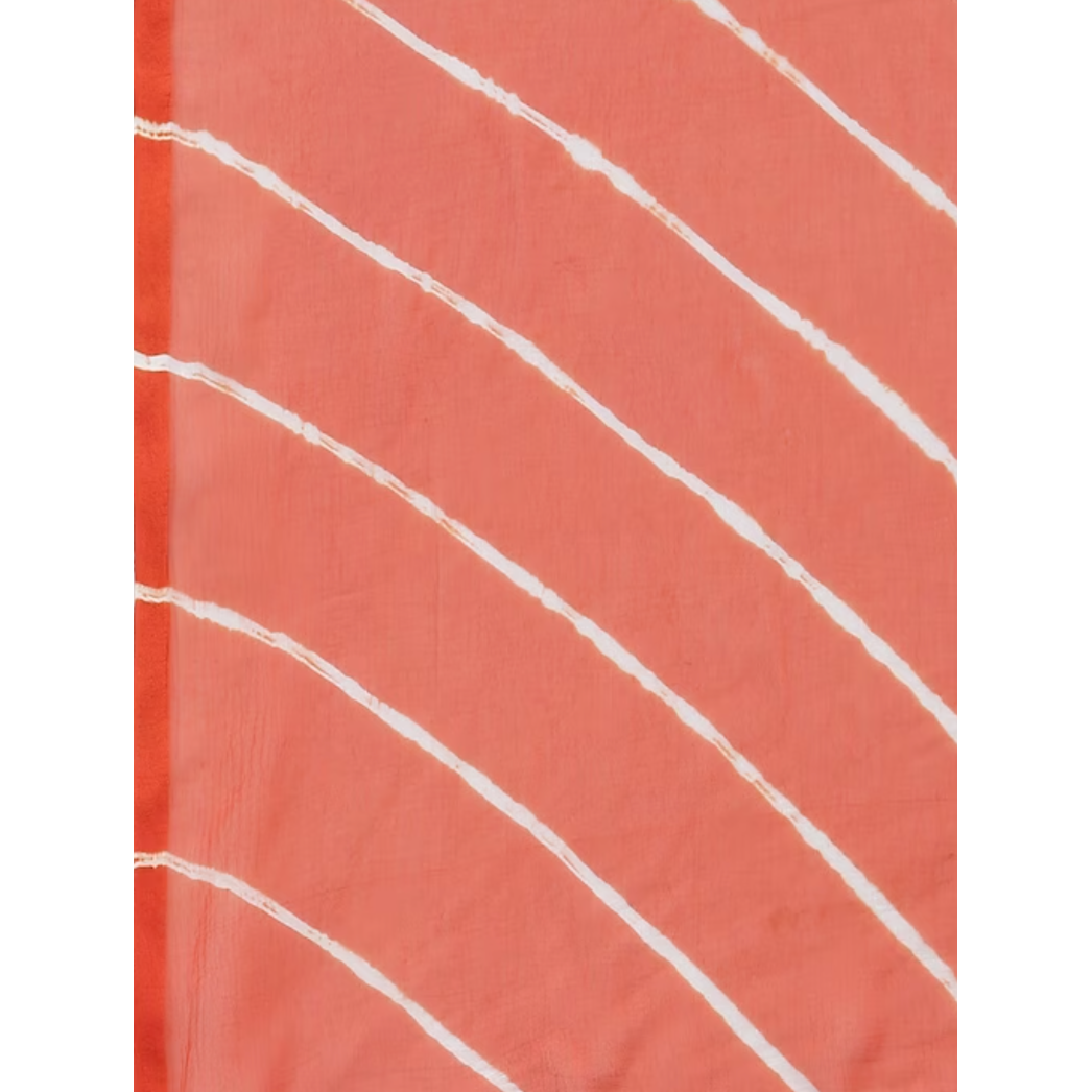 Women's Festive Orange Bandhini Printed Cotton Kurta Set - Perfect for Diwali, Weddings & Ethnic Parties | Comfortable Traditional Indian Outfit