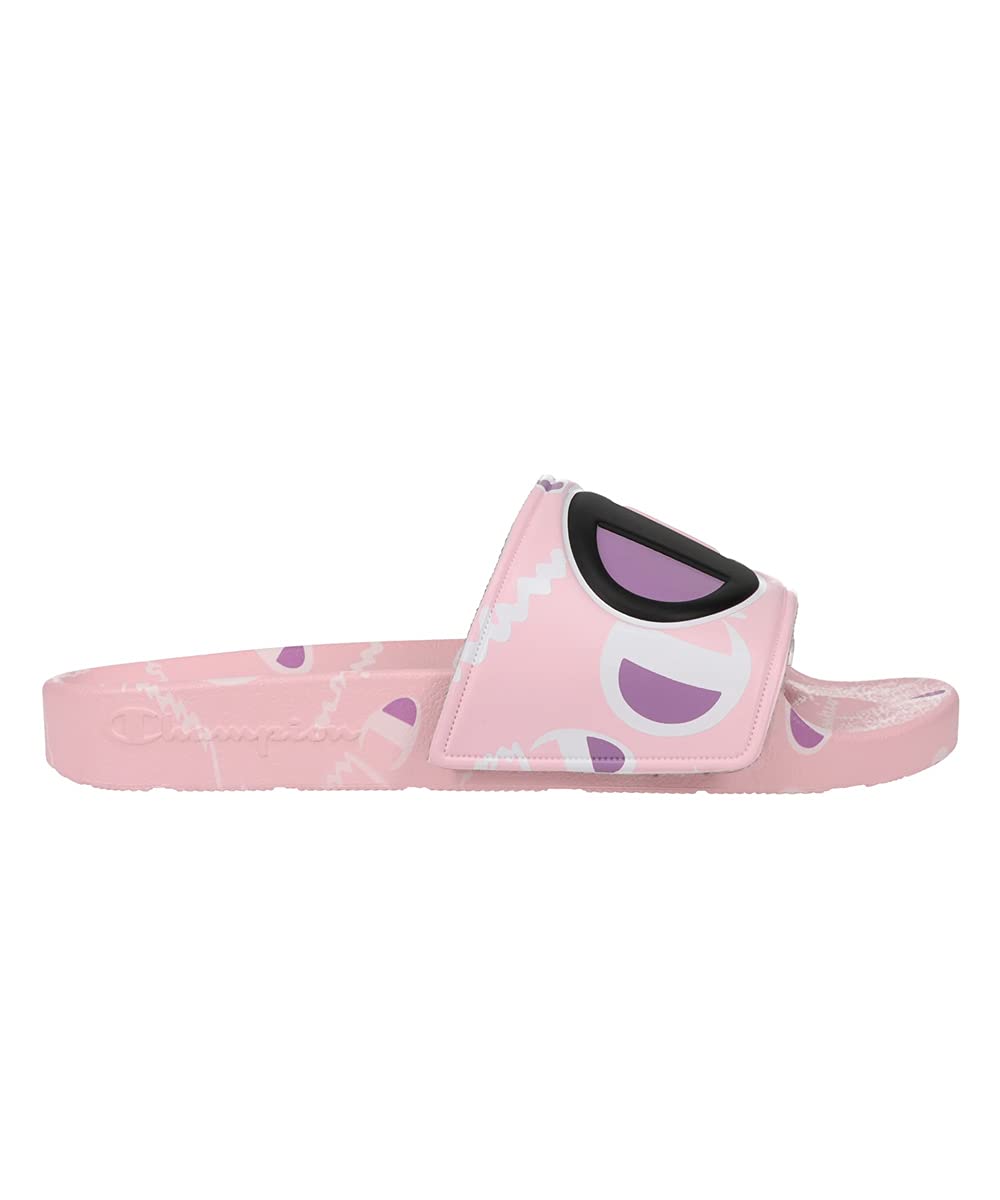 Champion IPO Warped P Candy Girls Slide Sandals - Comfortable & Stylish Summer Slides for Women & Teens - Perfect for Beach, Pool, and Casual Outings
