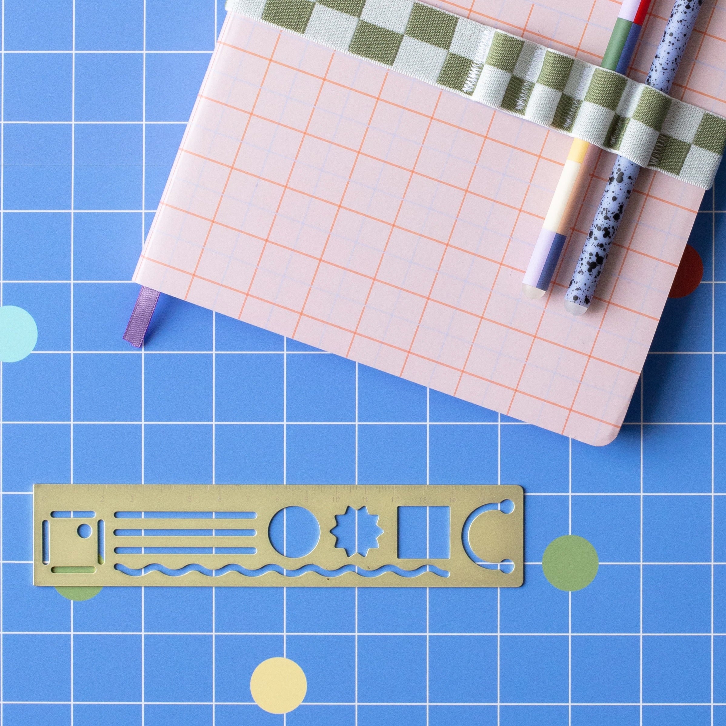 Inkerie 3-in-1 Multi-Function Stainless Steel Ruler - 12 Inch Metal Straight Edge Ruler with Inch & Metric Measurements - Perfect for Drawing, Drafting, Sewing & DIY Crafts