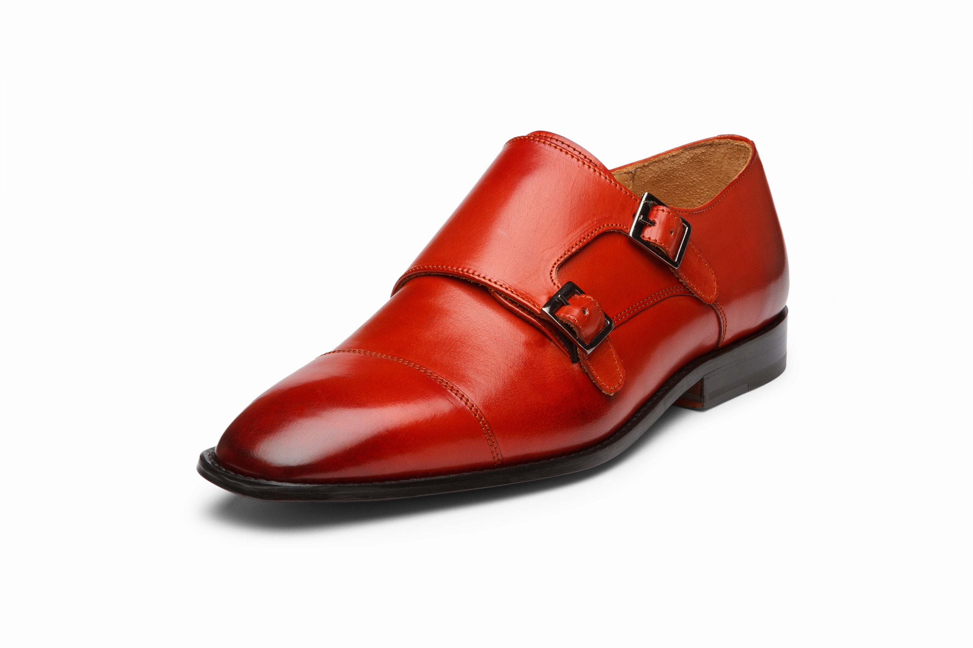 Premium Double Monkstrap Dress Shoes for Men - Genuine Leather Business Formal & Casual Wear - Perfect for Office, Weddings & Special Occasions