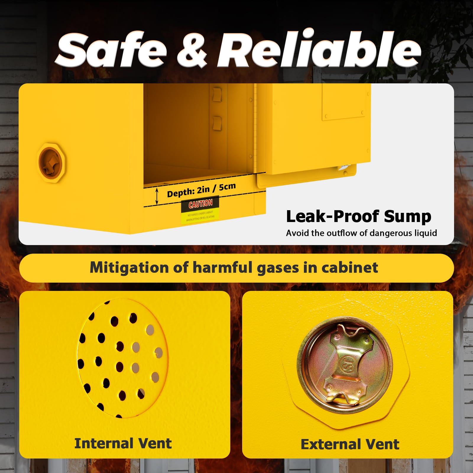 4 Gallon Flammable Storage Cabinet - 18.1